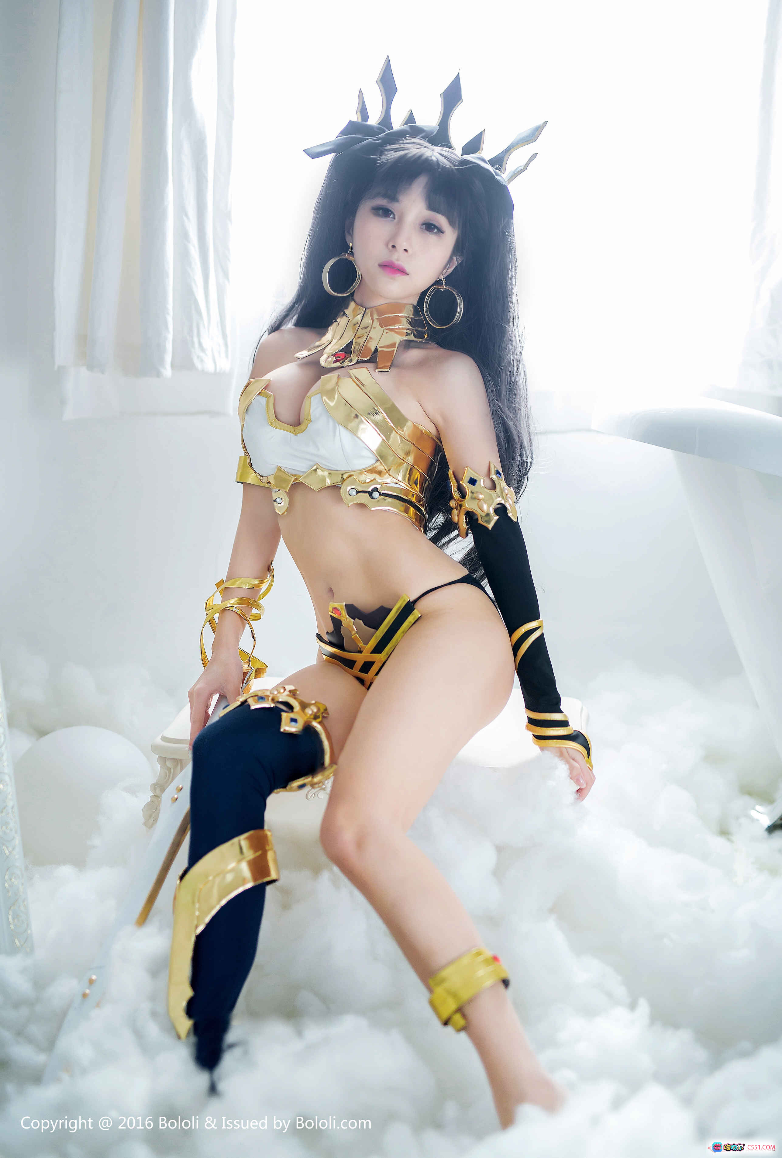 图片[6] - 夏美酱Archer角色卡｜金色战甲+华丽头饰+高颜值COS｜ATK12252 HP13695｜BoLoli波萝社VOL.041限定版 - 就要吻