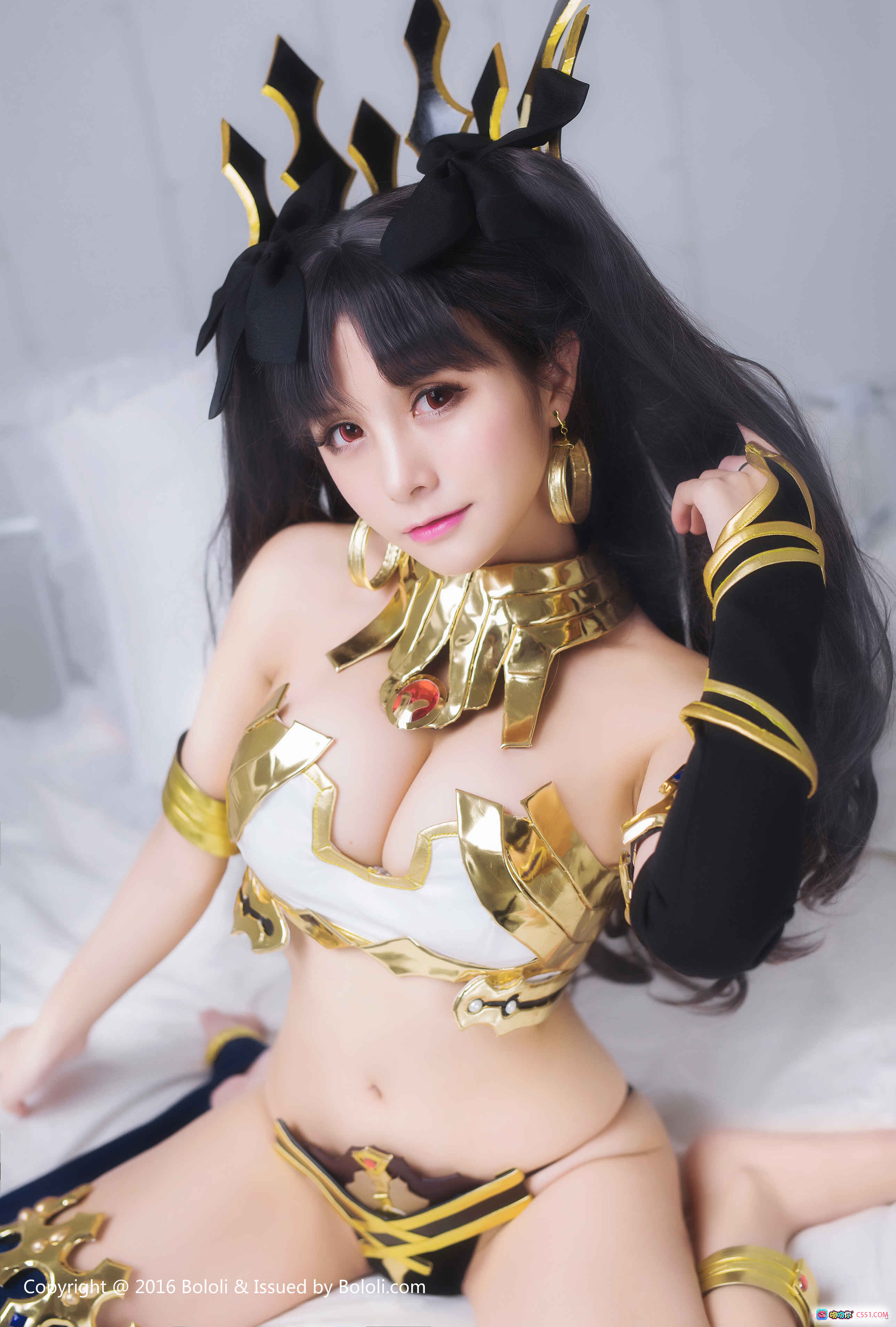 图片[4] - 夏美酱Archer角色卡｜金色战甲+华丽头饰+高颜值COS｜ATK12252 HP13695｜BoLoli波萝社VOL.041限定版 - 就要吻