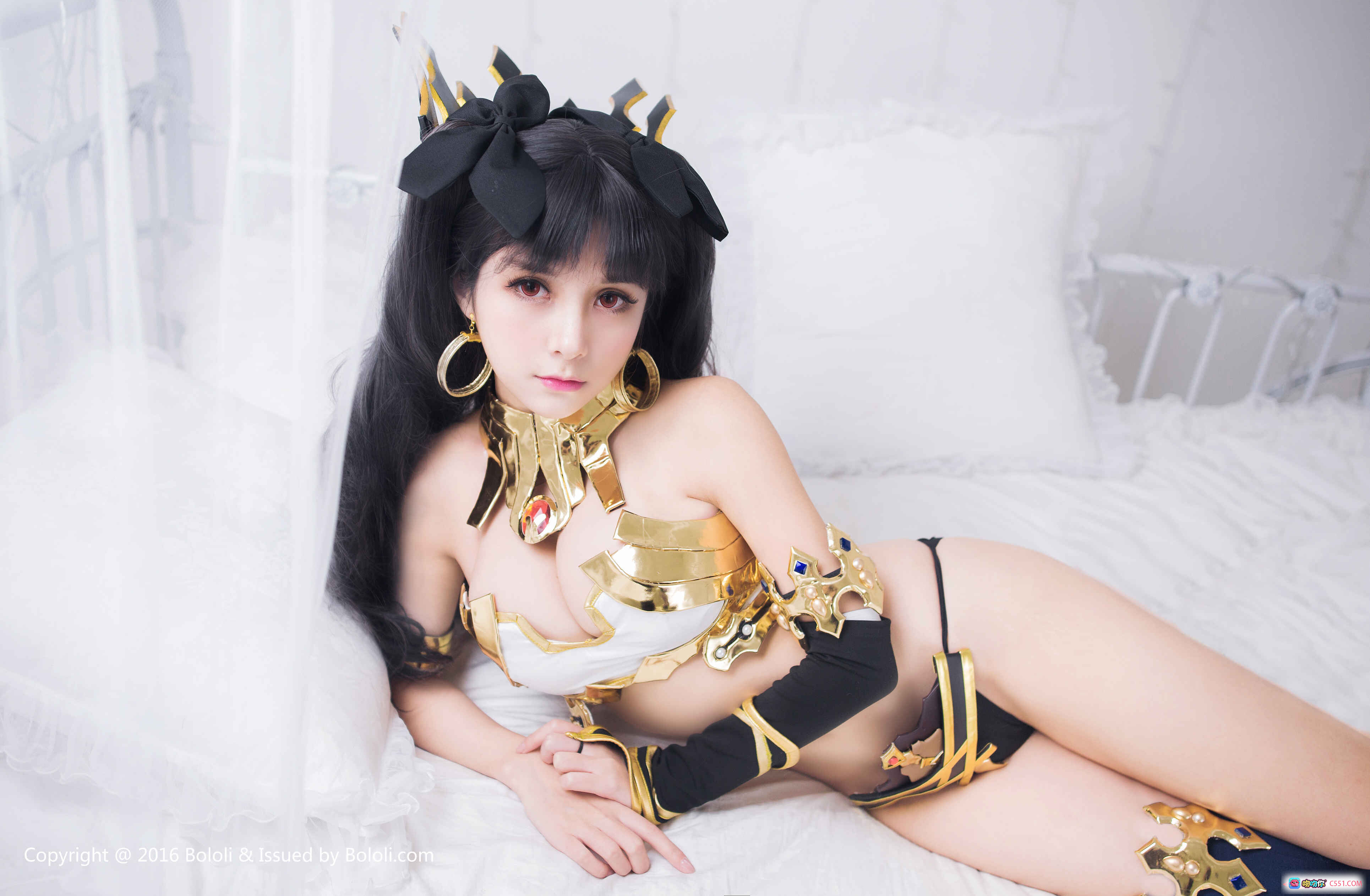 图片[3] - 夏美酱Archer角色卡｜金色战甲+华丽头饰+高颜值COS｜ATK12252 HP13695｜BoLoli波萝社VOL.041限定版 - 就要吻