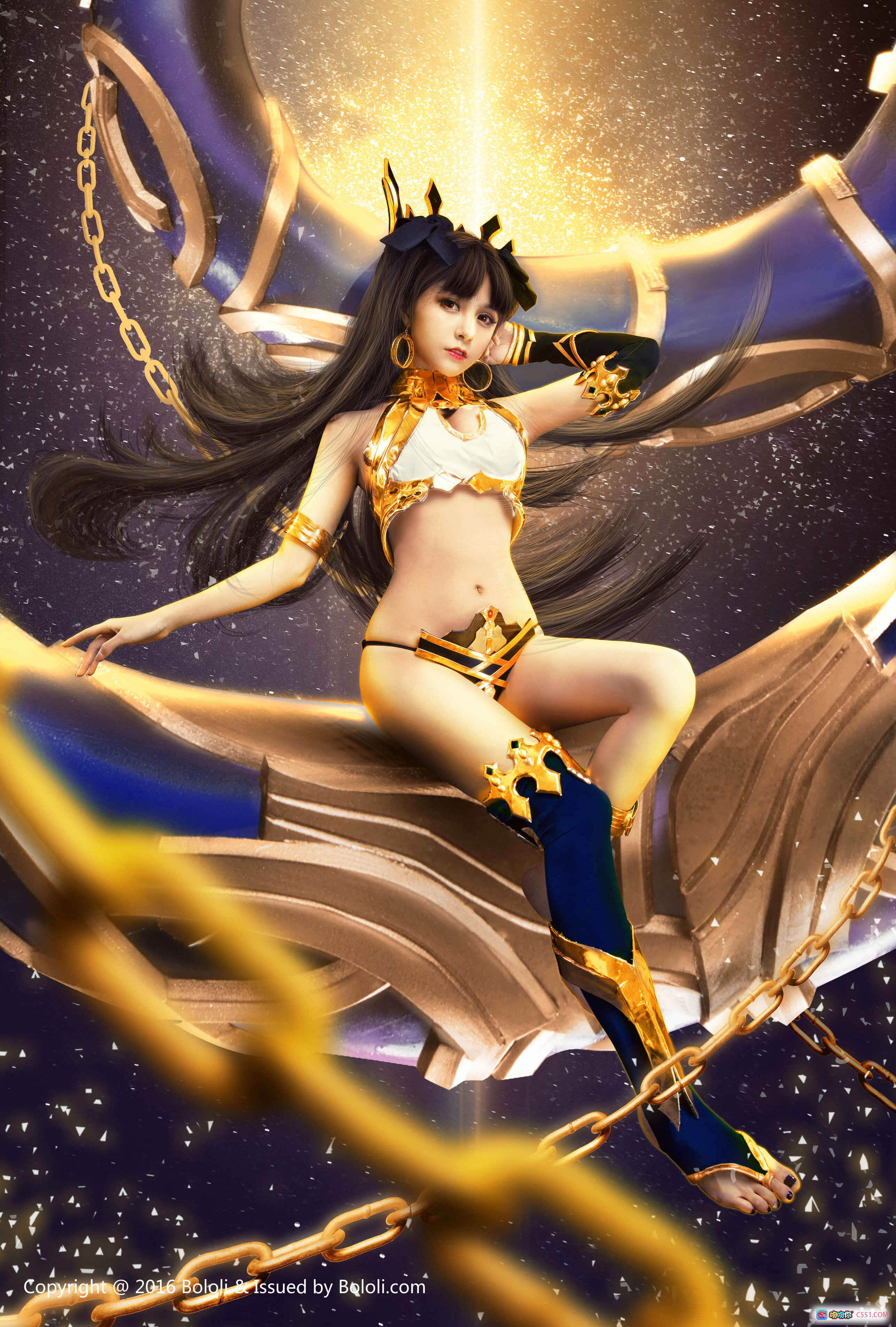 图片[5] - 夏美酱Archer角色卡｜金色战甲+华丽头饰+高颜值COS｜ATK12252 HP13695｜BoLoli波萝社VOL.041限定版 - 就要吻