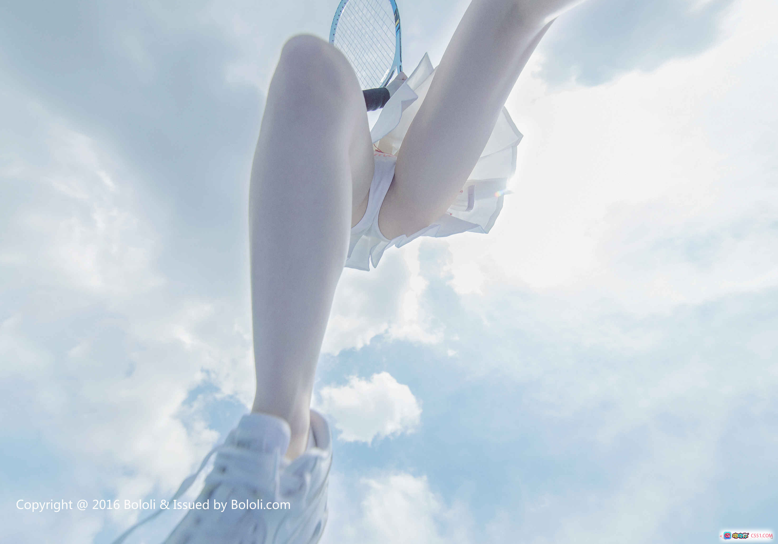 图片[5] - 觉蒽酱网球少女写真 | BoLoli波萝社VOL.030 | 白裙蓝场运动风 | 2017年3月高清摄影集 - 就要吻