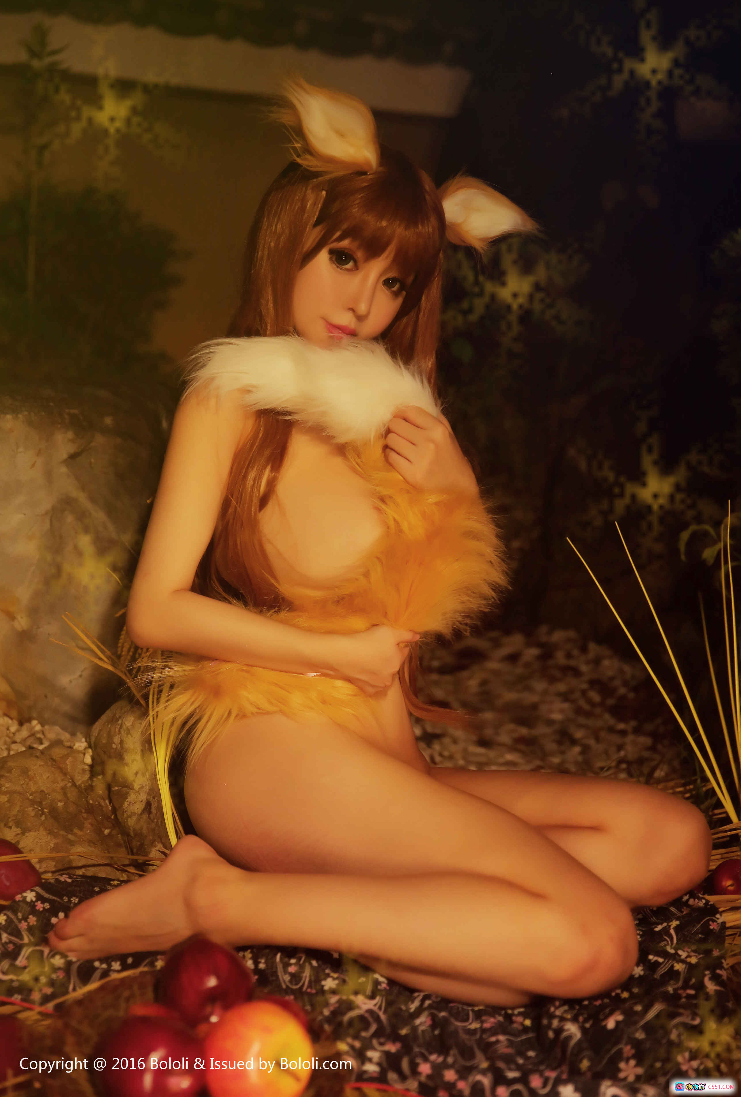 图片[6] - 王雨纯cosplay古风仙女裙 绿白配色长发兔耳造型 户外竹林写真  BoLoli波萝社VOL.091高清美图 - 就要吻
