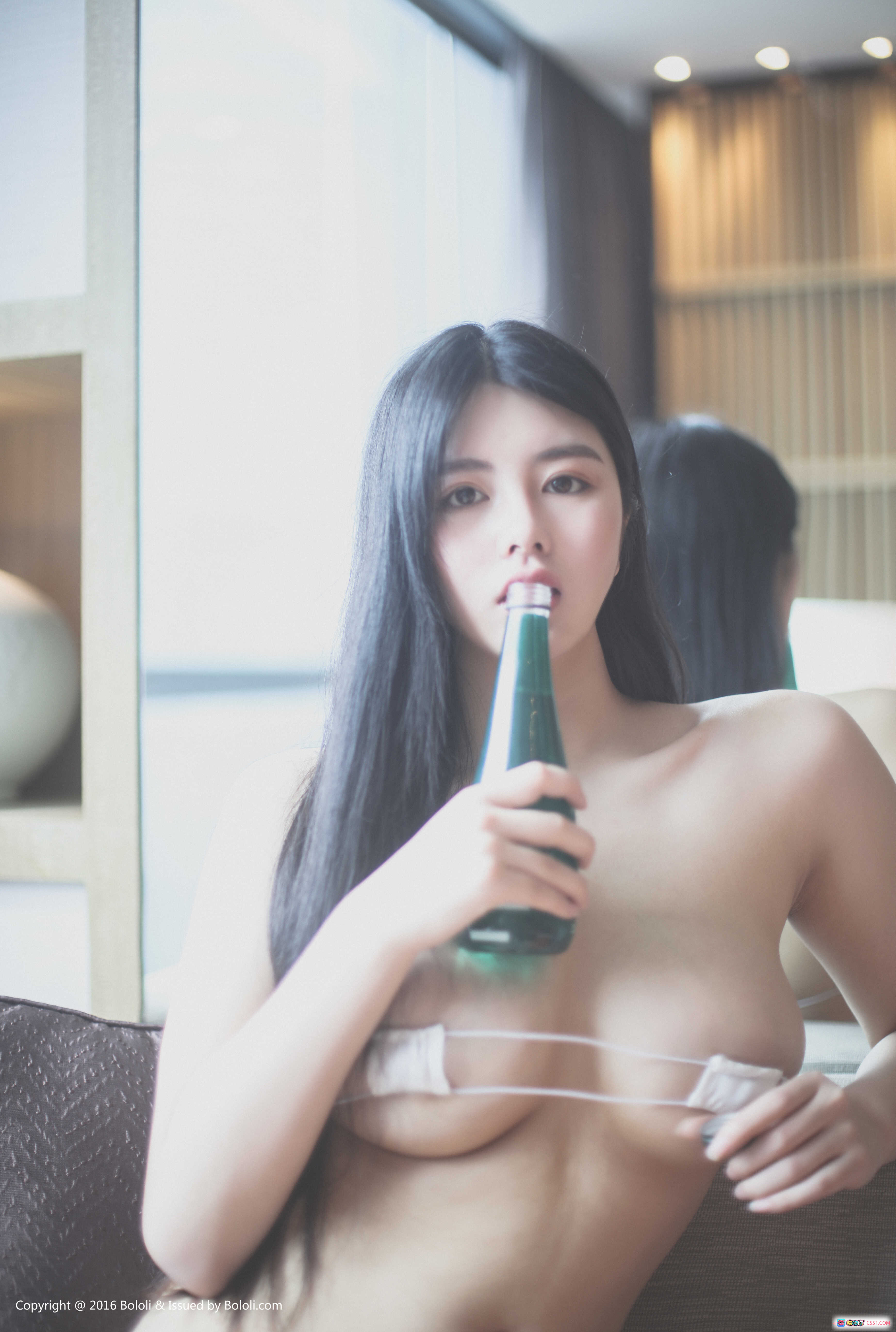 图片[9] - 娜露Selena性感写真 | BoLoli波萝社VOL.066 | 窗边私房美拍 | 白色细带内衣诱惑 | 2017年6月6日发布 - 就要吻