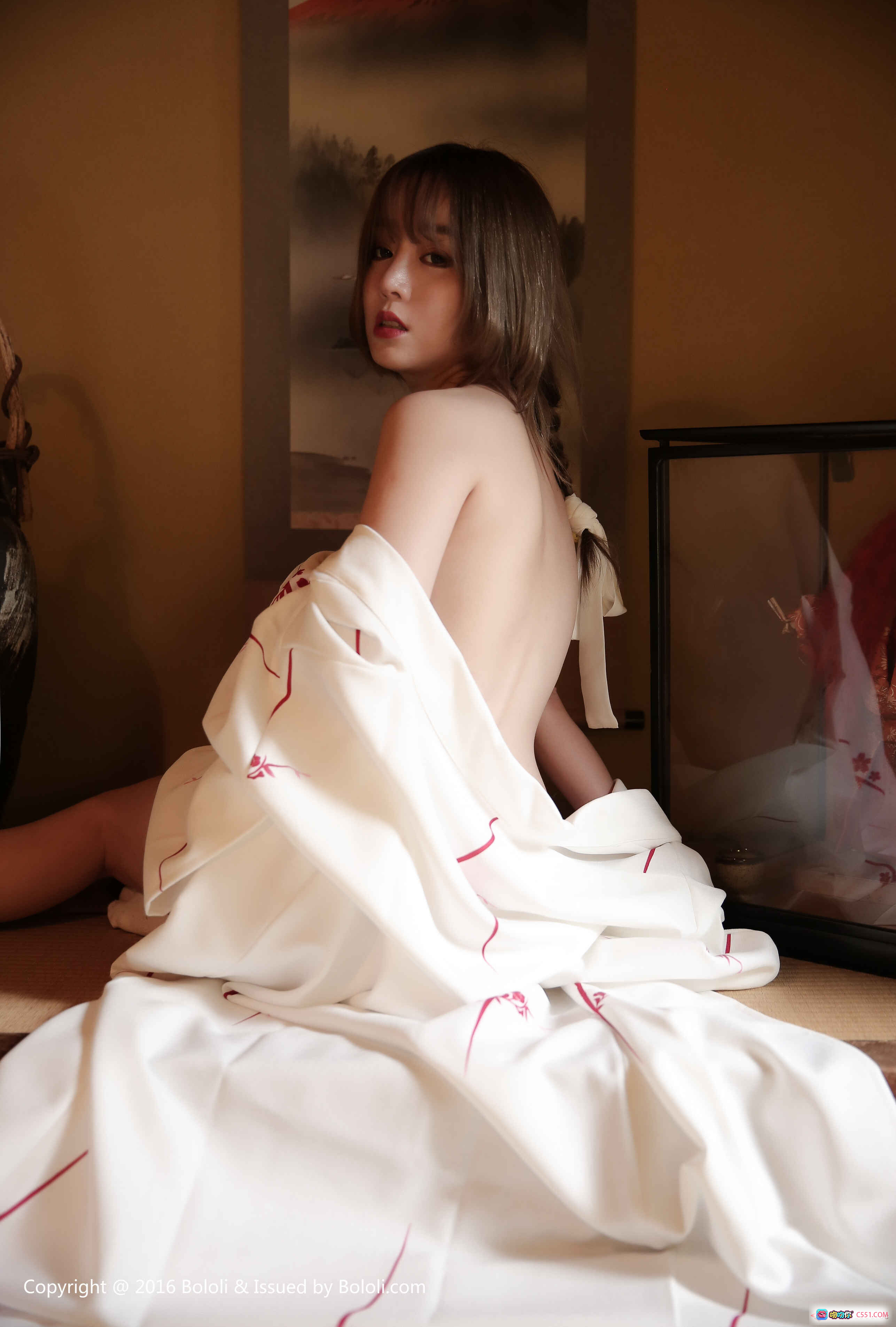 图片[9] - 王雨纯性感写真 | BoLoli波萝社VOL.080 | 白色内衣私房照 | 优雅坐姿美腿特写 | 2017年7月9日发布 - 就要吻