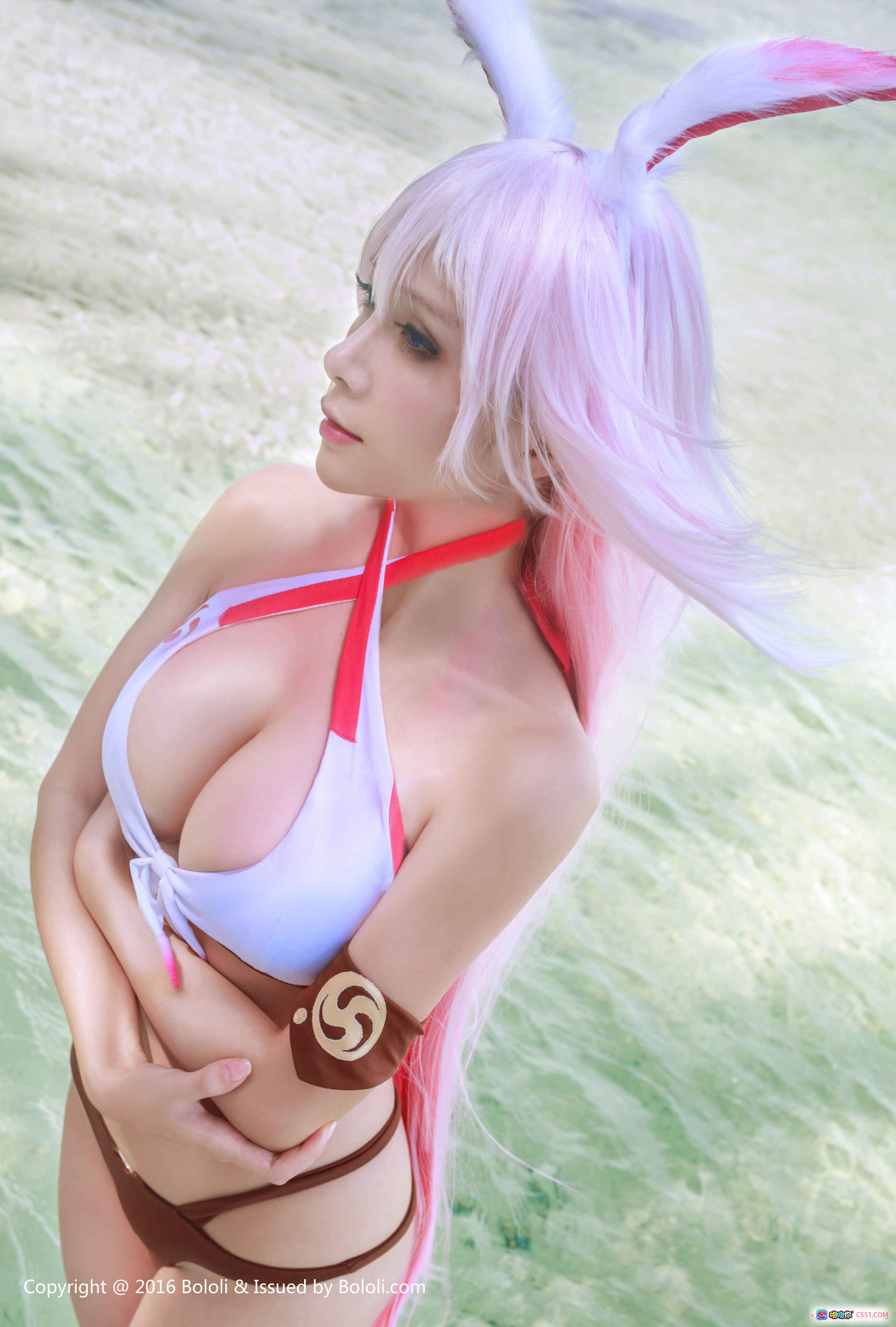 图片[7] - BoLoli波萝社八重樱夏美酱沙滩兔女郎写真 2018年2月13日VOL.134 25P高清美图 粉发兔耳比基尼热带海滩风情 - 就要吻