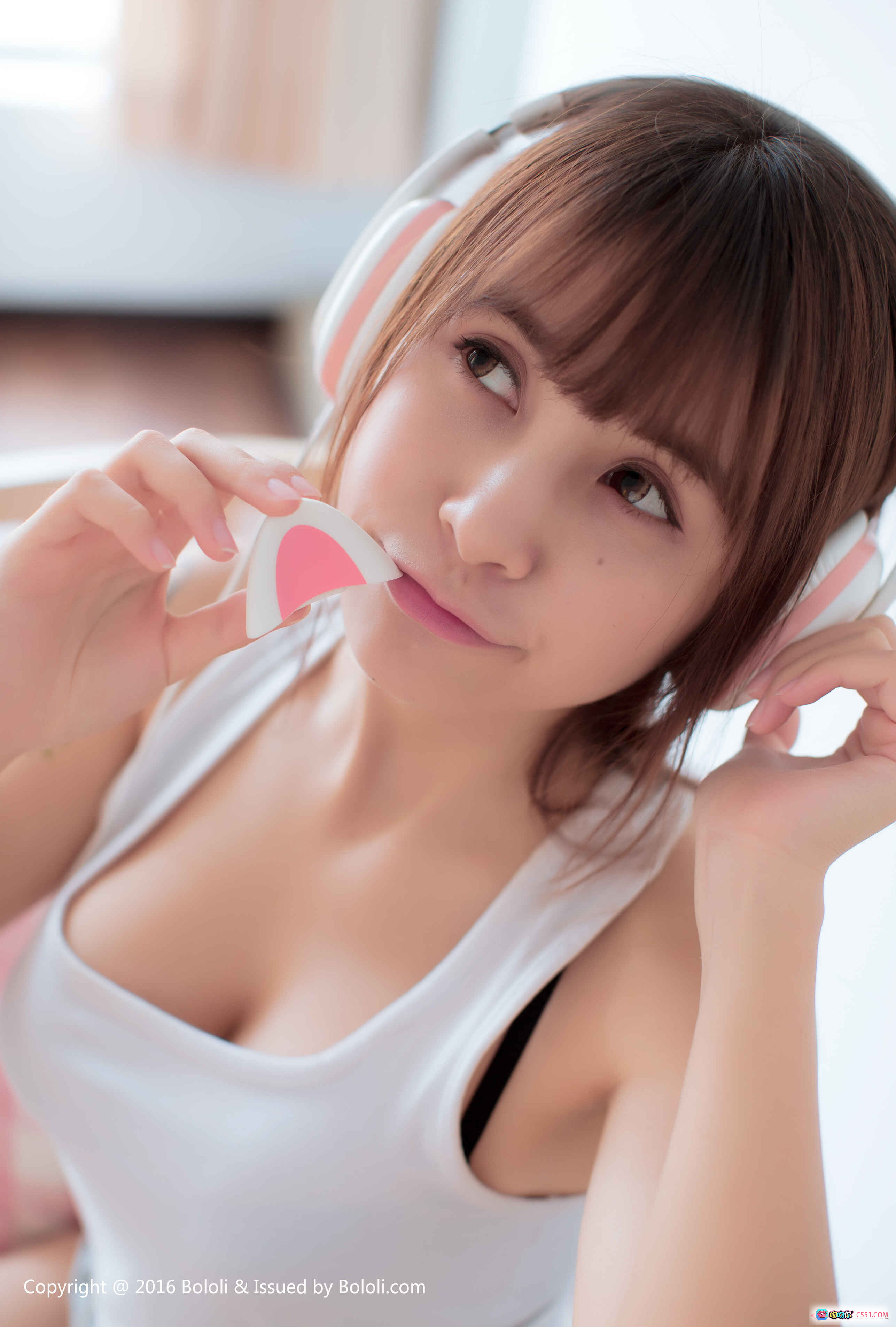 图片[6] - 夏美酱可爱猫耳耳机写真 | BoLoli波萝社2018年2月13日VOL.136高清美图 - 就要吻
