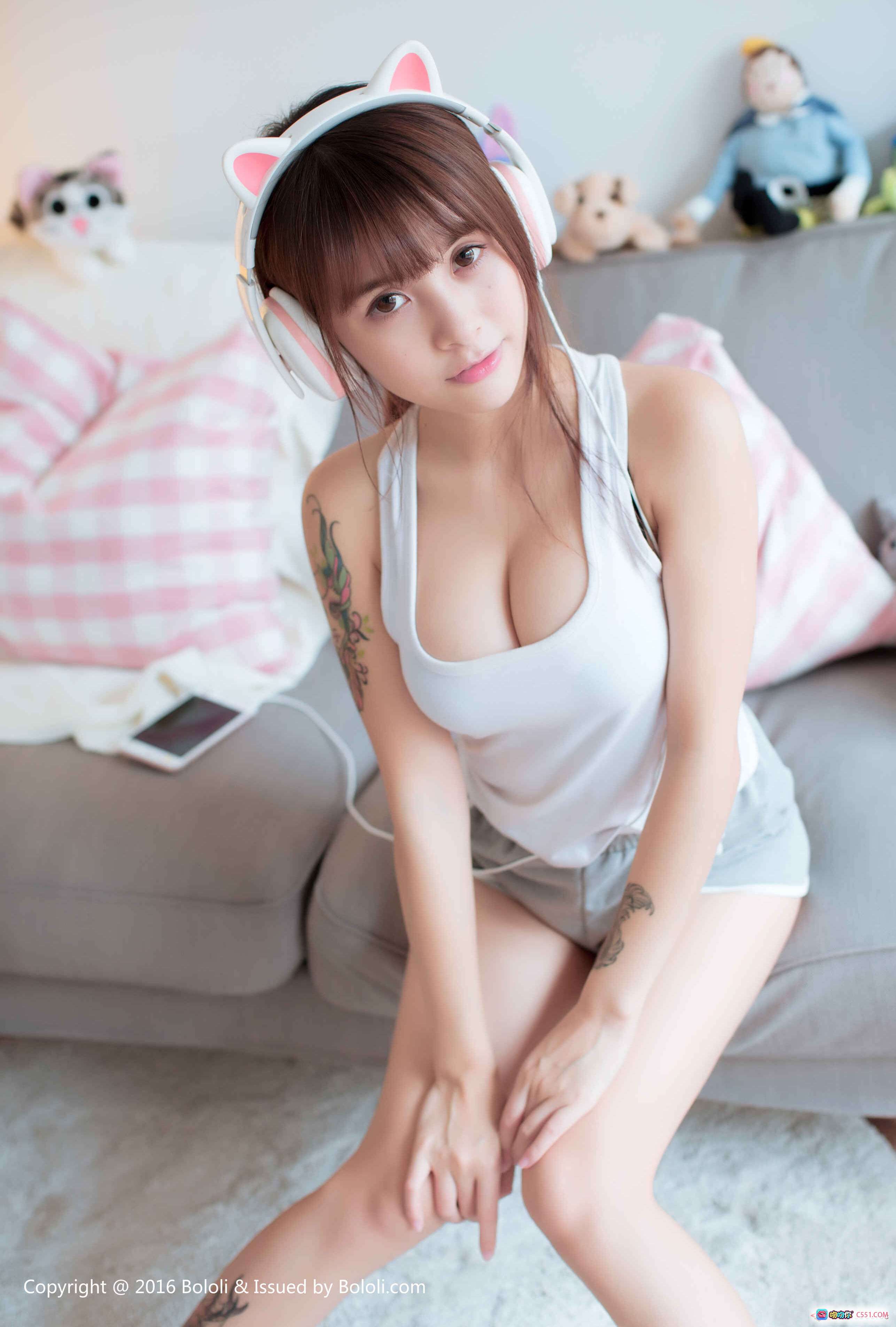 图片[7] - 夏美酱可爱猫耳耳机写真 | BoLoli波萝社2018年2月13日VOL.136高清美图 - 就要吻