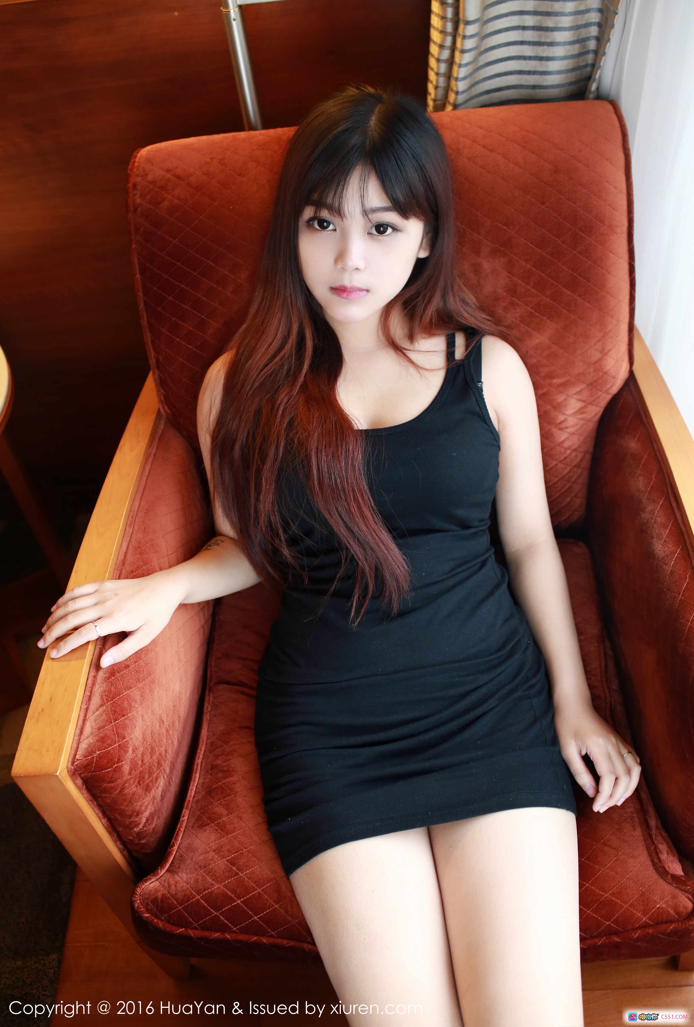 图片[2] - 小月儿女仆装写真 | 双马尾蕾丝头饰 | 黑白制服蝴蝶结 | 网袜美腿私房照 | HuaYan花の颜2016 Vol.016 - 就要吻