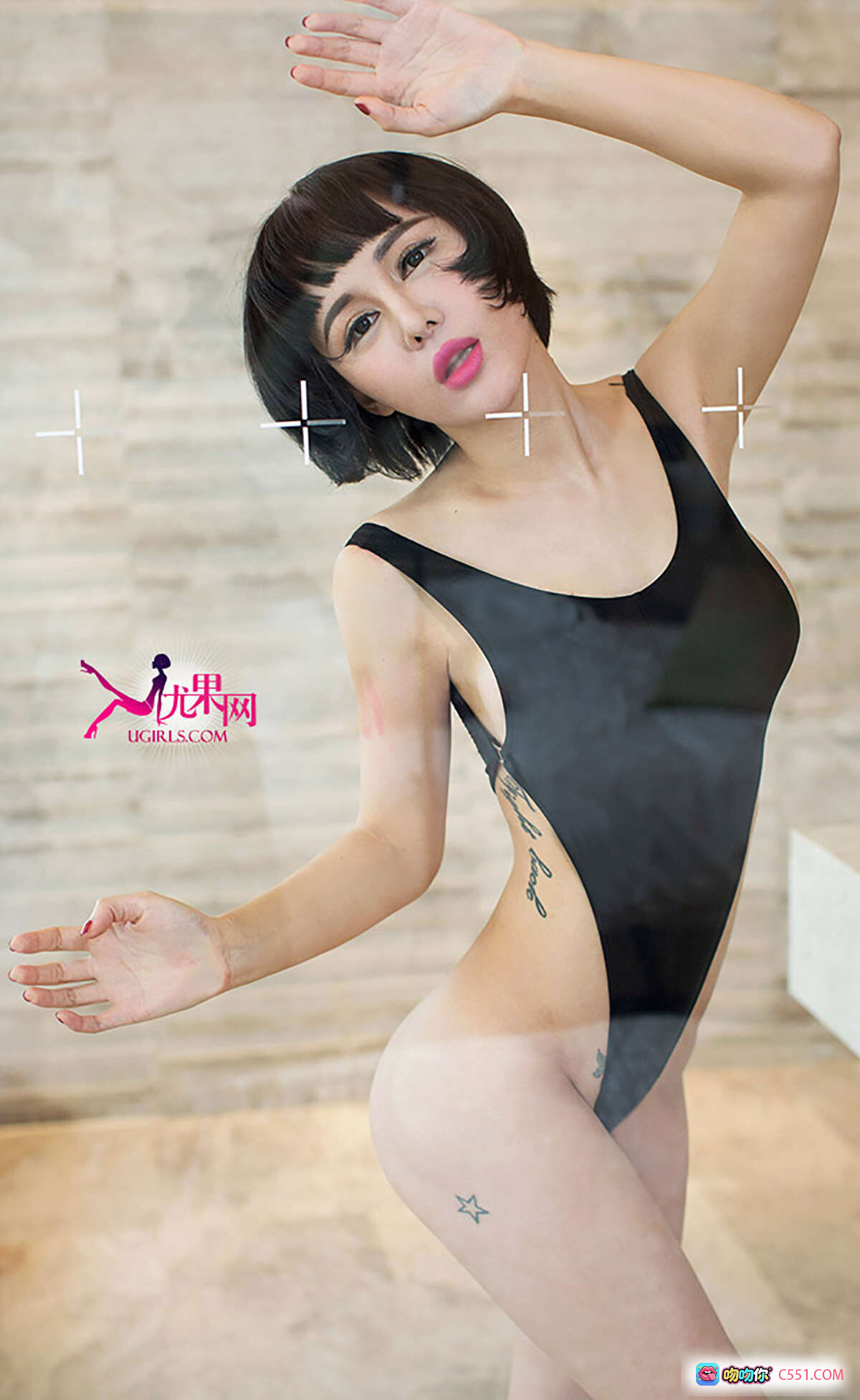 叶籽亿波涛汹涌狂野诱惑写真 | Ugirls尤果网爱尤物专辑No.088高清美图 - 就要吻