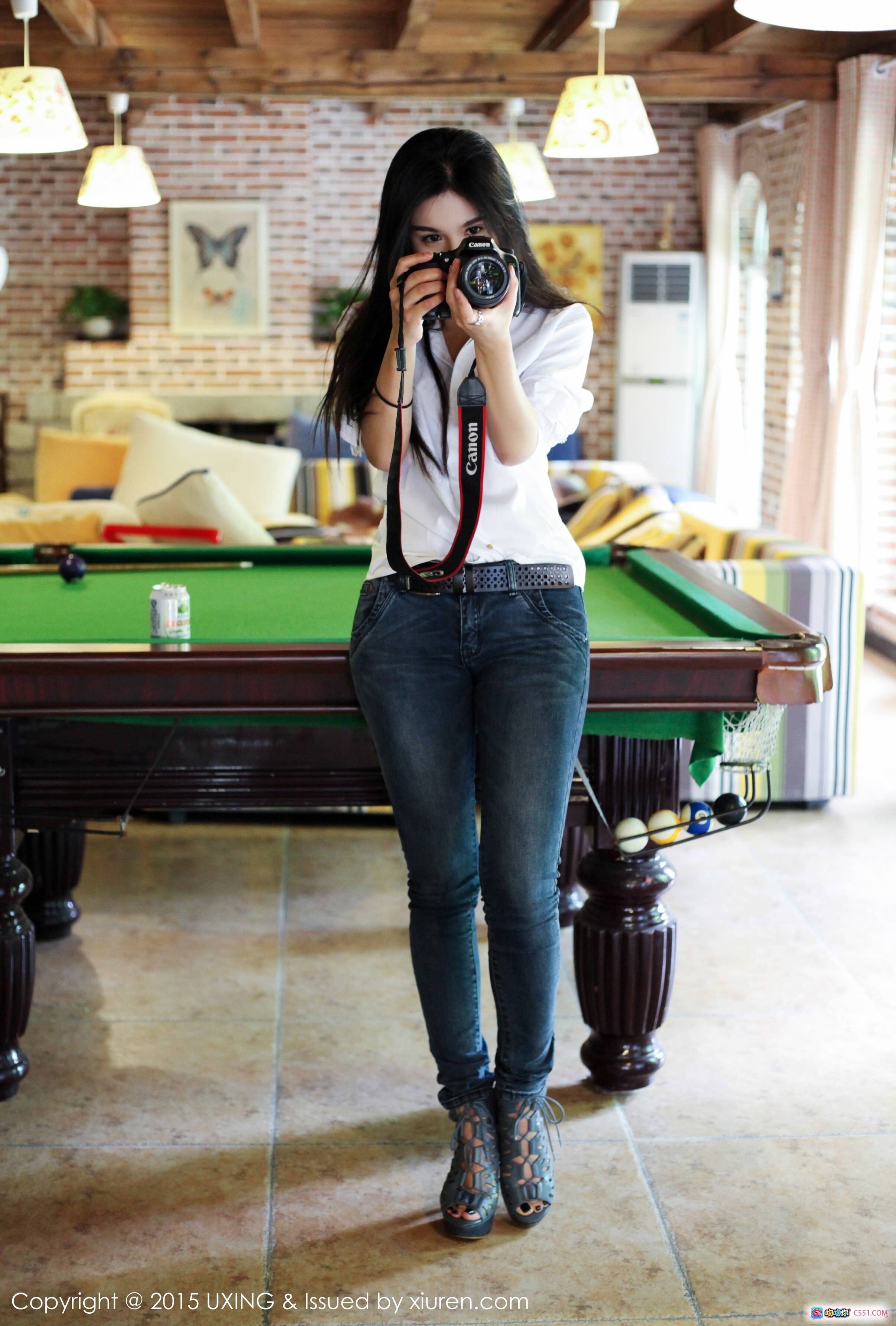 图片[5] - 王欣然绿色雏菊比基尼写真 – UXING 2015年7月28日VOL.015高清美图 - 就要吻