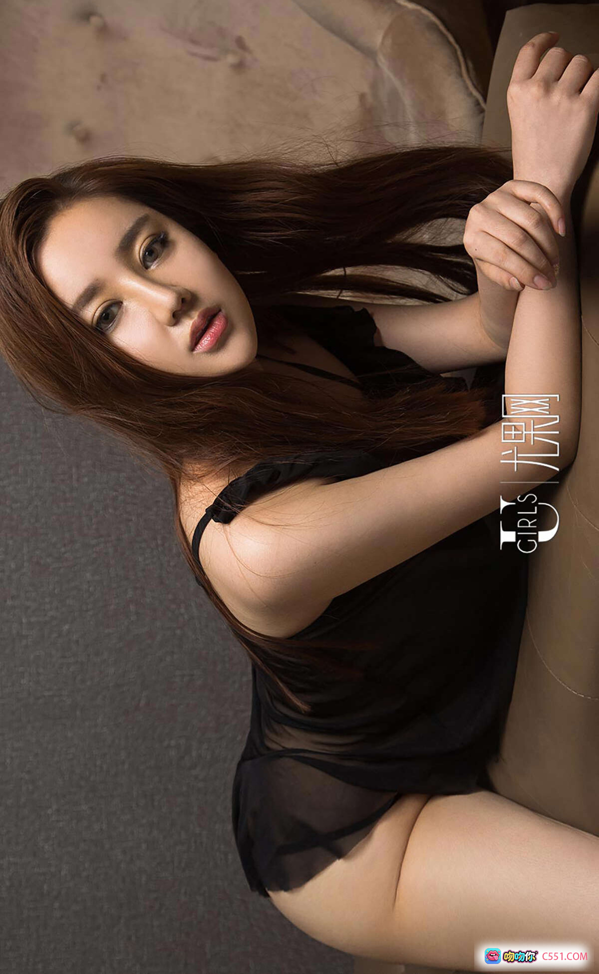 图片[9] - [Ugirls尤果网] 爱尤物专辑No.447莉恩浴室写真 美女湿身诱惑 黑色内衣性感私房照 2016.08.08 - 就要吻