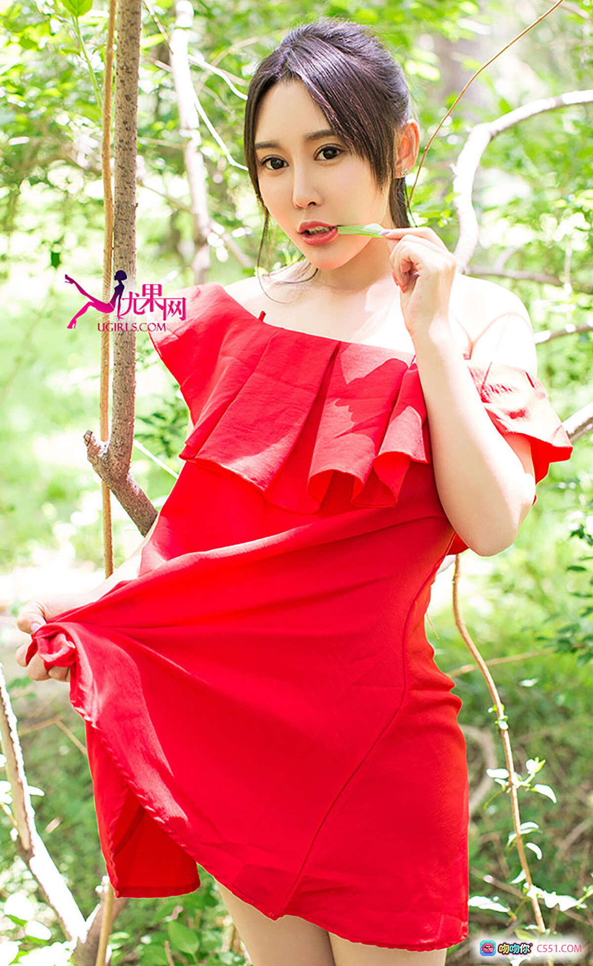 图片[9] - Ugirls尤果网爱尤物专辑2015 No.055 Rita夏日森林写真 白色开衫裸体性感私房照40P高清图集 - 就要吻