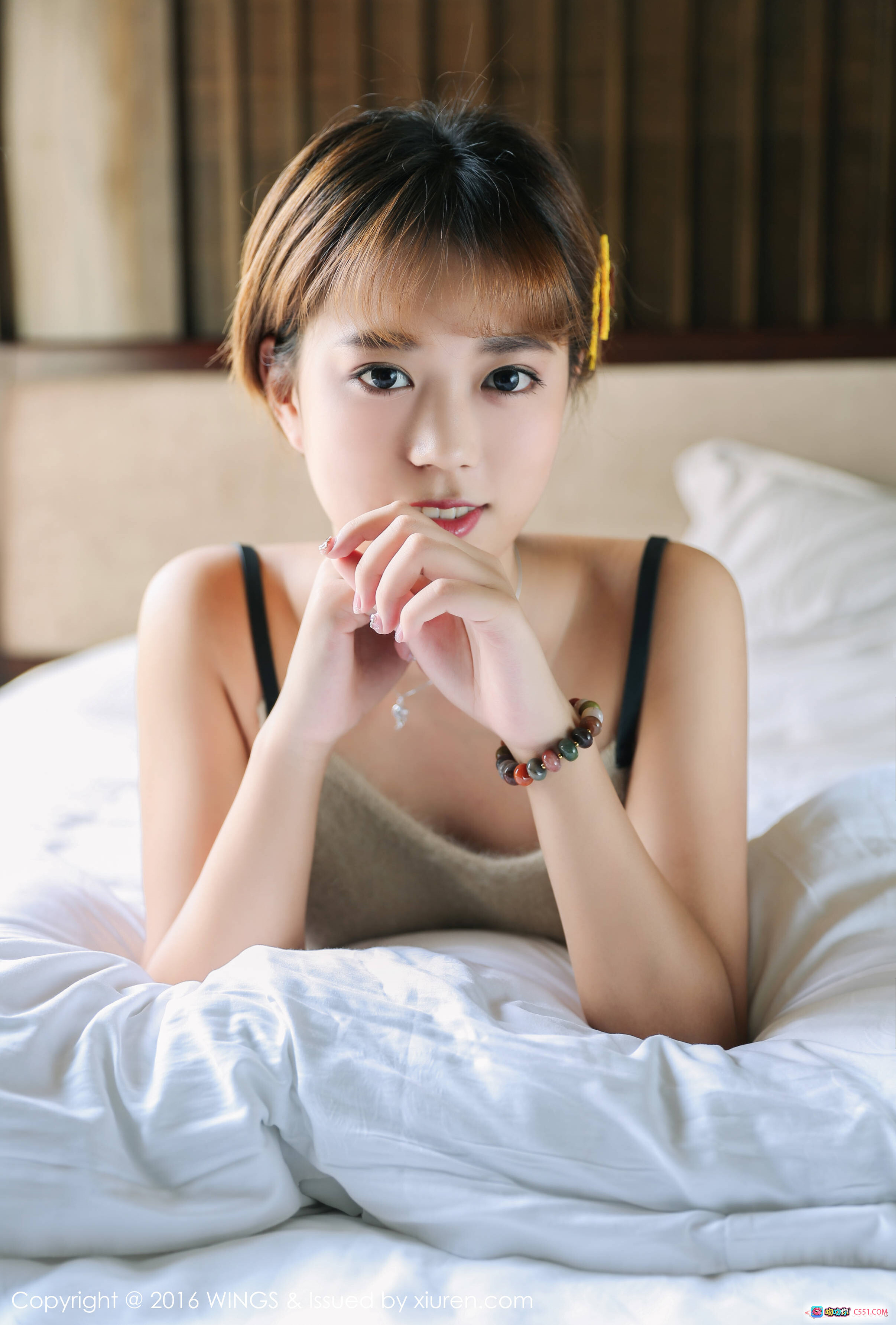 图片[4] - 柠檬vivi窗边柔光写真 | 透明薄纱少女风 | 向日葵发饰清新造型 | WingS VOL.019 2016.10.10 80+张高清图集 - 就要吻