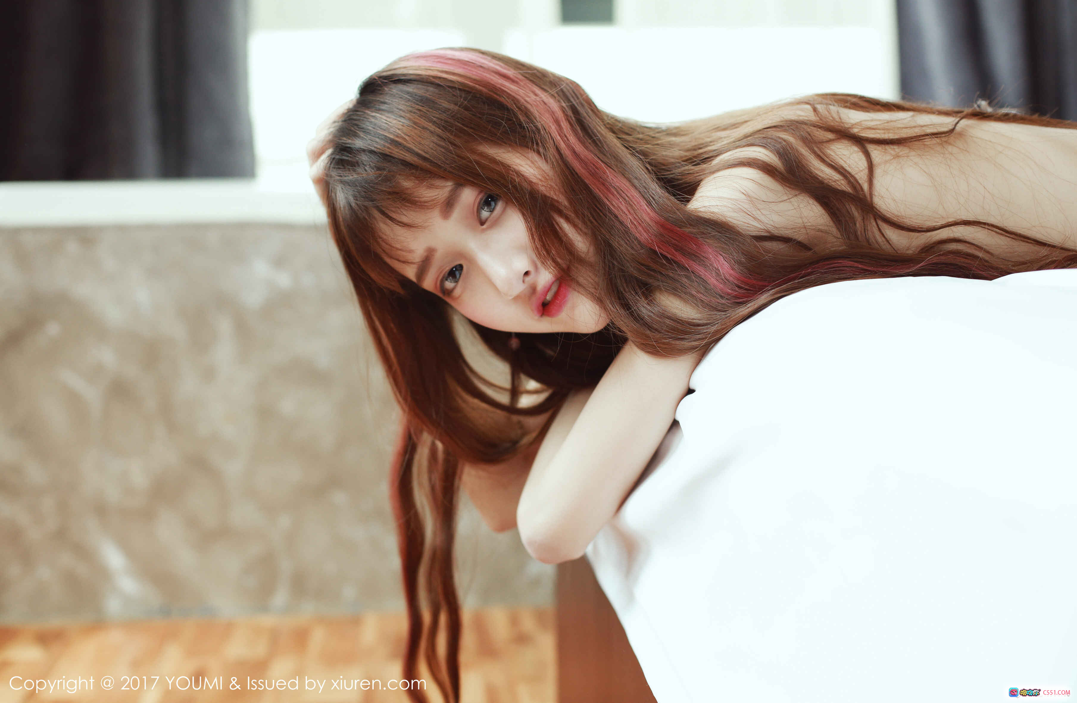 图片[10] - YouMi尤蜜荟2017.06.03 Vol.046 little贝壳 白色内衣床照 甜美少女写真 高清私房美图 - 就要吻