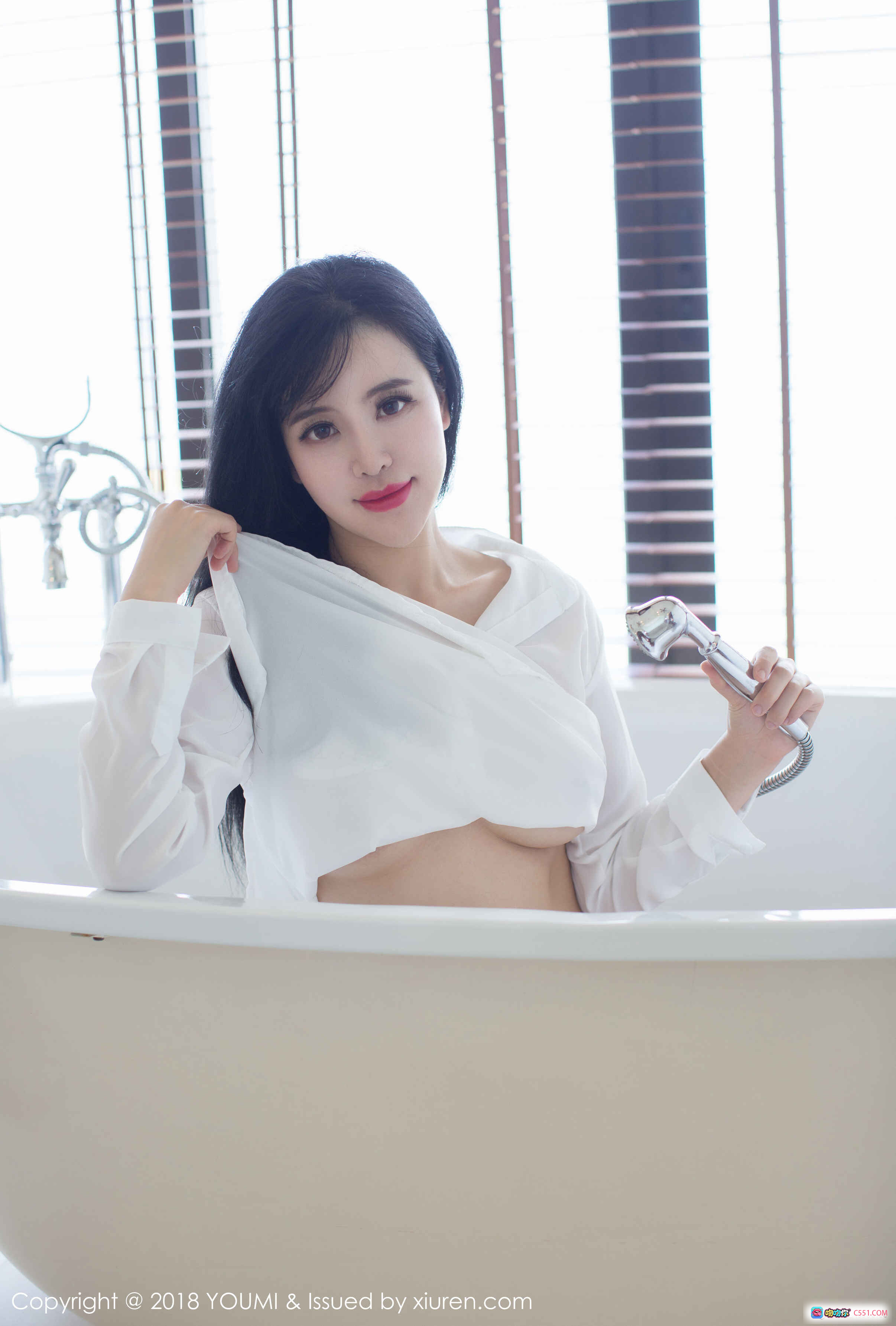 图片[6] - 刘钰儿白衬衫浴缸写真 | YouMi尤蜜荟2018.01.10 Vol.107 | 优雅性感私房美图 - 就要吻