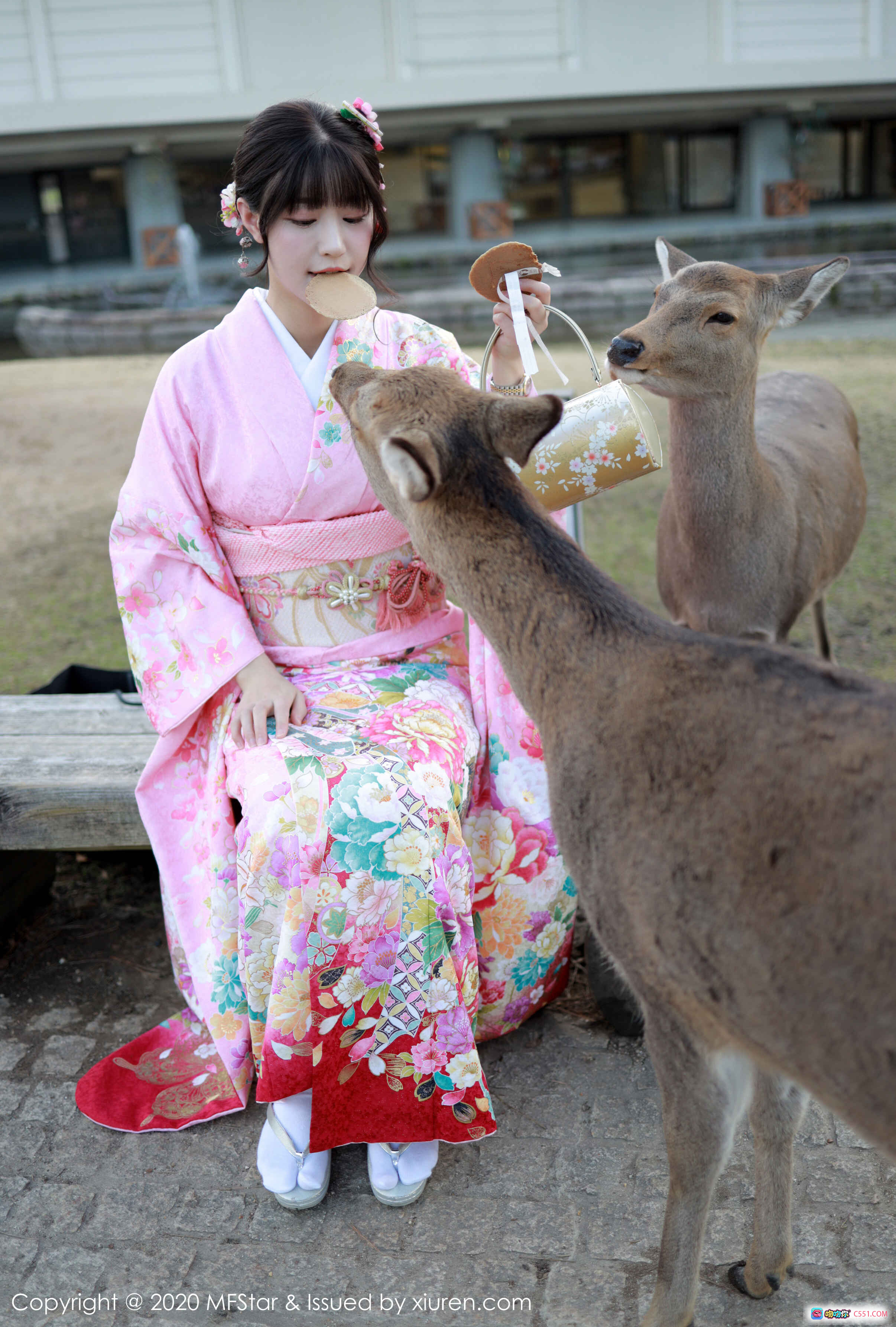 图片[10] - 朱可儿Flower身穿粉色花卉和服优雅写真 | MFStar模范学院Vol.254 | 日式传统服饰美拍 | 2020年1月精选图集 - 就要吻