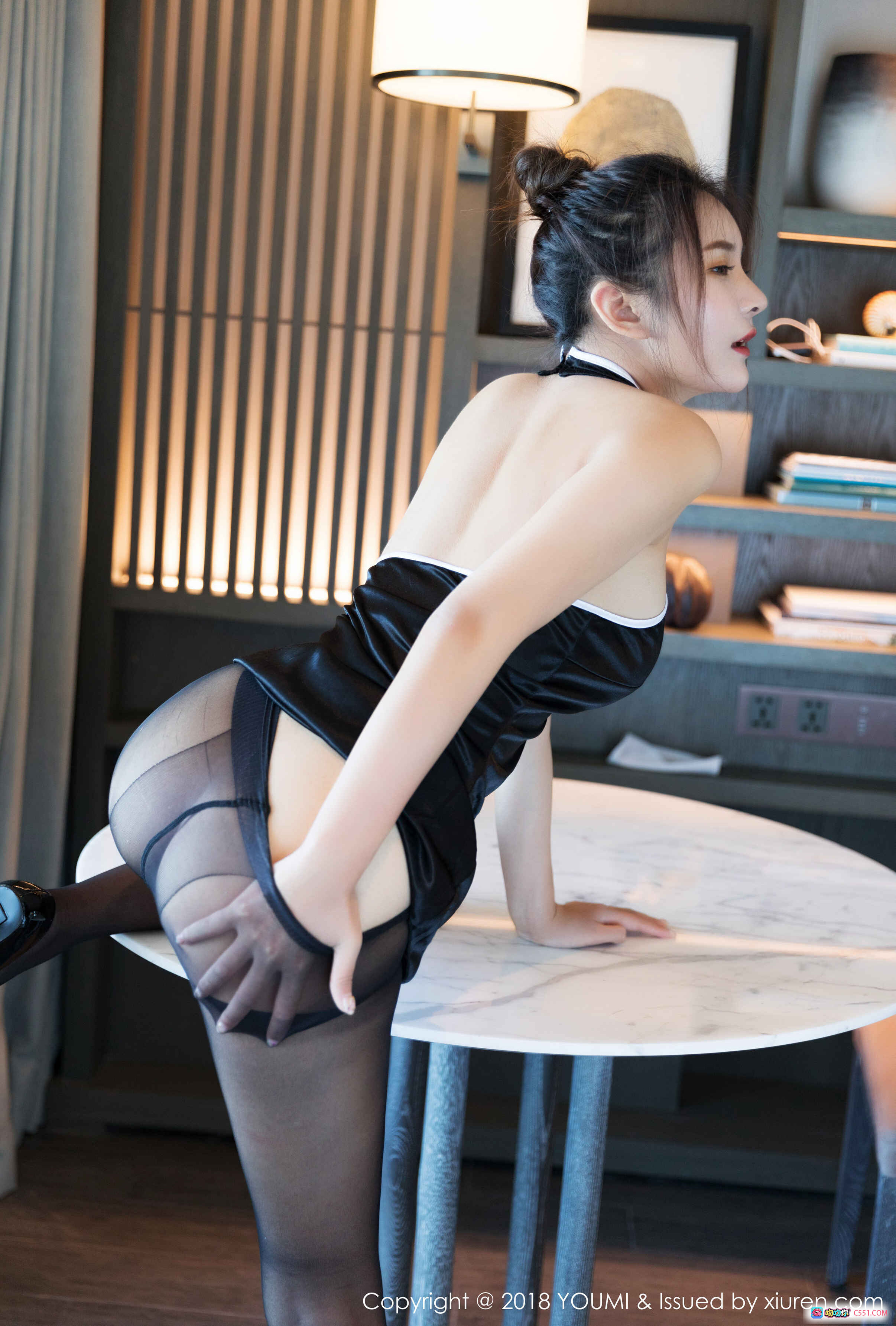 图片[6] - YouMi尤蜜荟尹菲性感黑丝美臀写真 Vol.233 2018.11.07 精致室内私房摄影 45P高清图集 - 就要吻