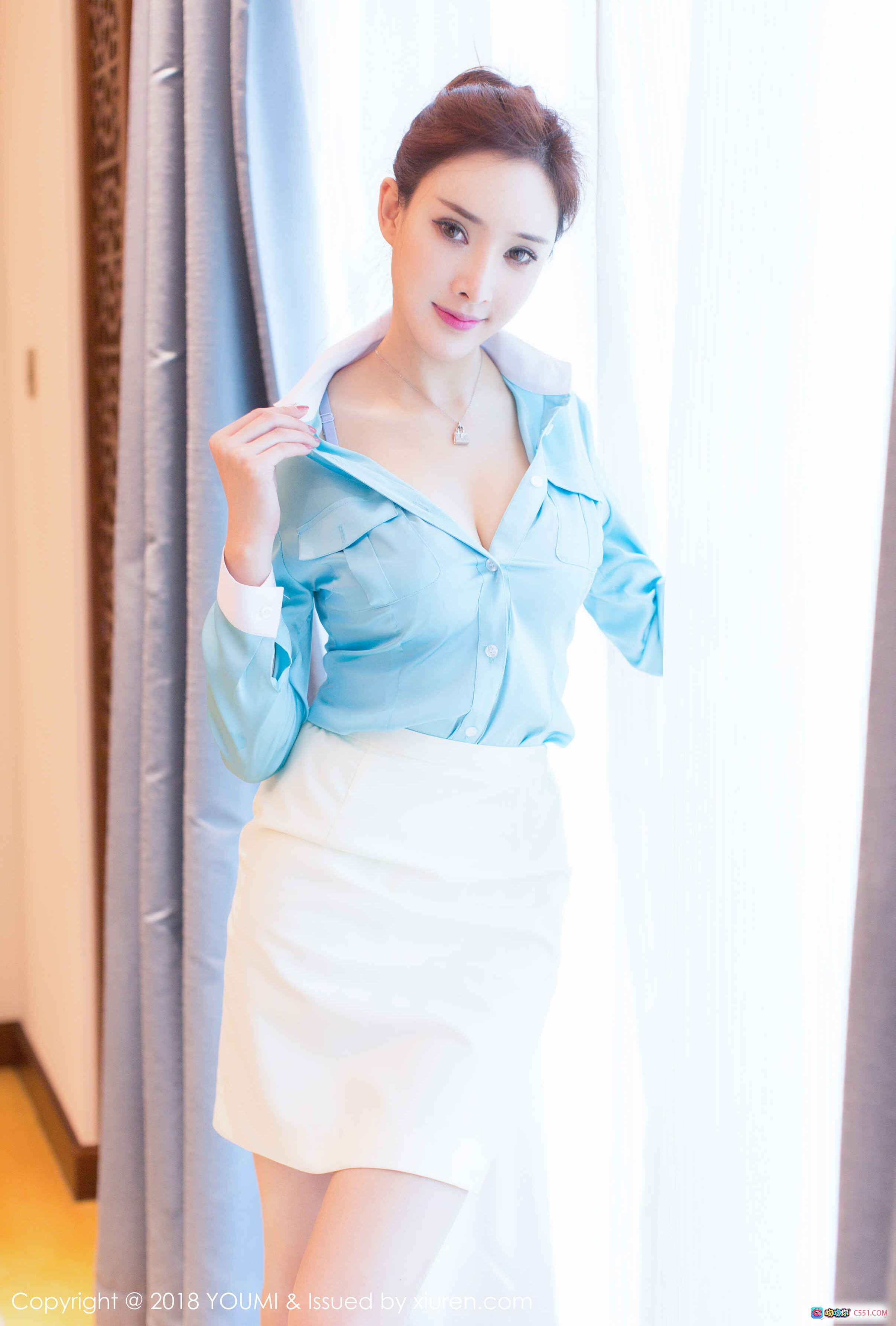 图片[10] - YouMi尤蜜荟2018.01.22 Vol.112 美女沙发写真 透视薄纱裙 白色高跟鞋 优雅躺姿 50P高清图集 - 就要吻