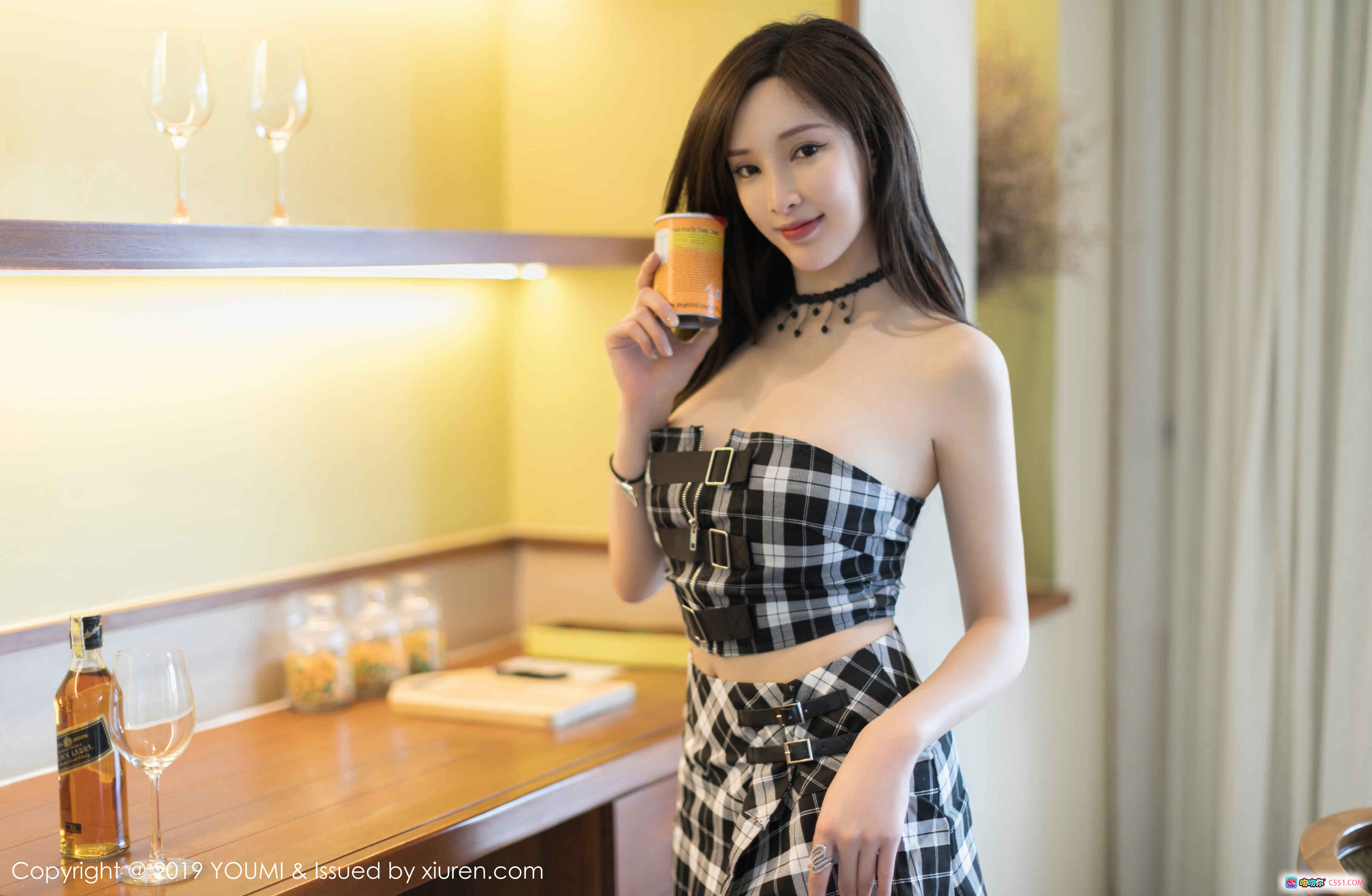 图片[5] - YouMi尤蜜荟2019.06.06 Vol.316 黑色蕾丝内衣+丝袜美腿床上写真 优雅性感私房摄影 - 就要吻