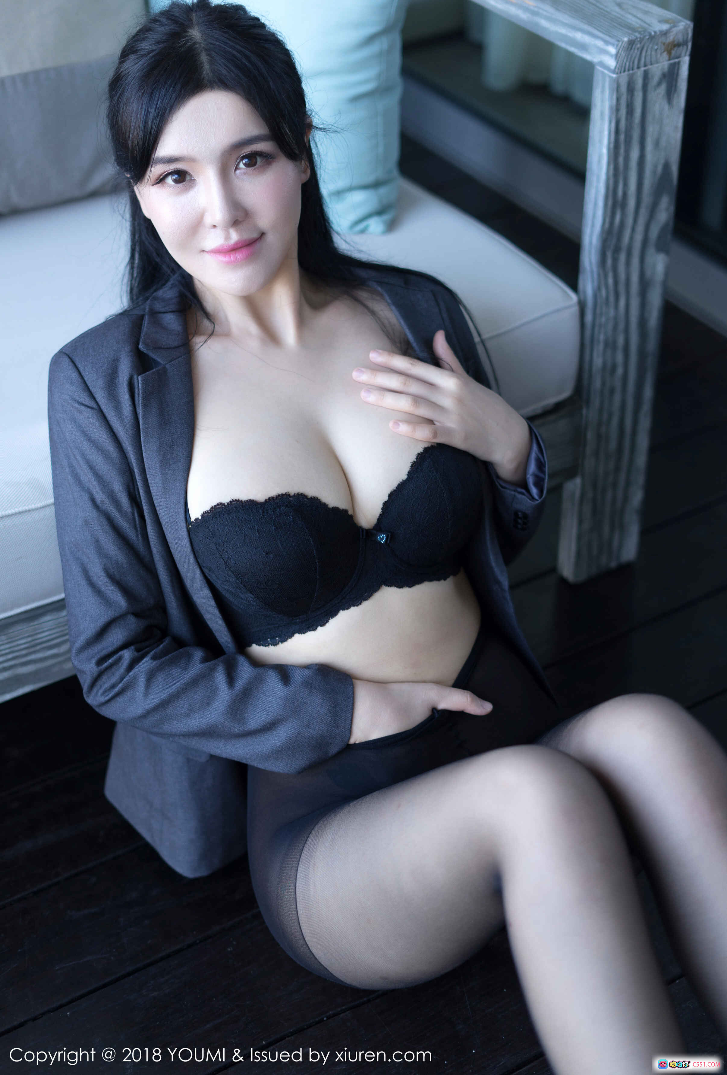 图片[5] - 刘钰儿尤蜜荟2018写真 Vol.238 白衬衫黑丝美腿性感私房照 45P高清图集 - 就要吻