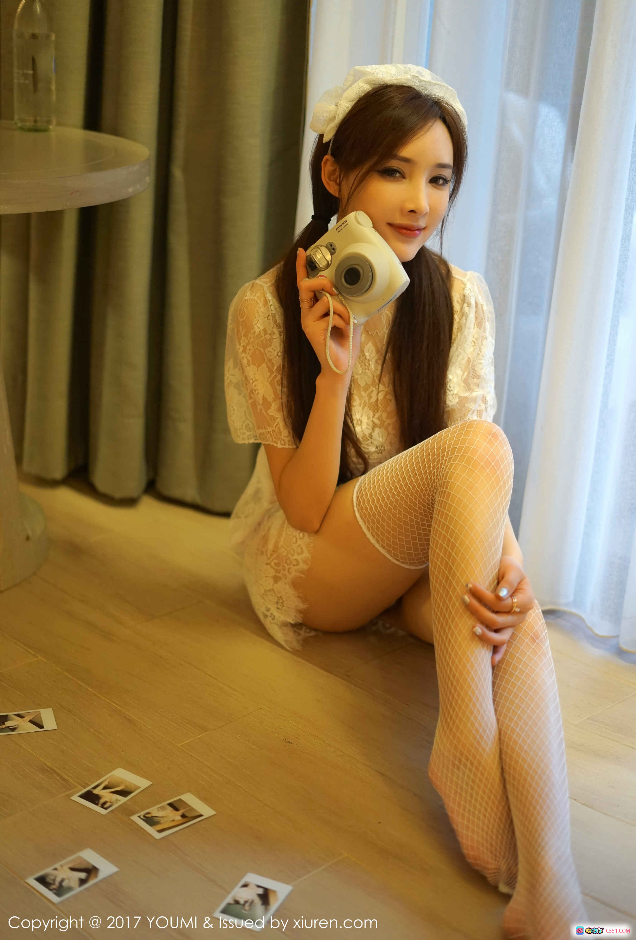 图片[9] - YouMi尤蜜荟2017.06.29 Vol.052 土肥圆矮挫穷 白色蕾丝睡衣浴室写真 美女跪姿擦马桶 温柔居家风 40+1P101M - 就要吻