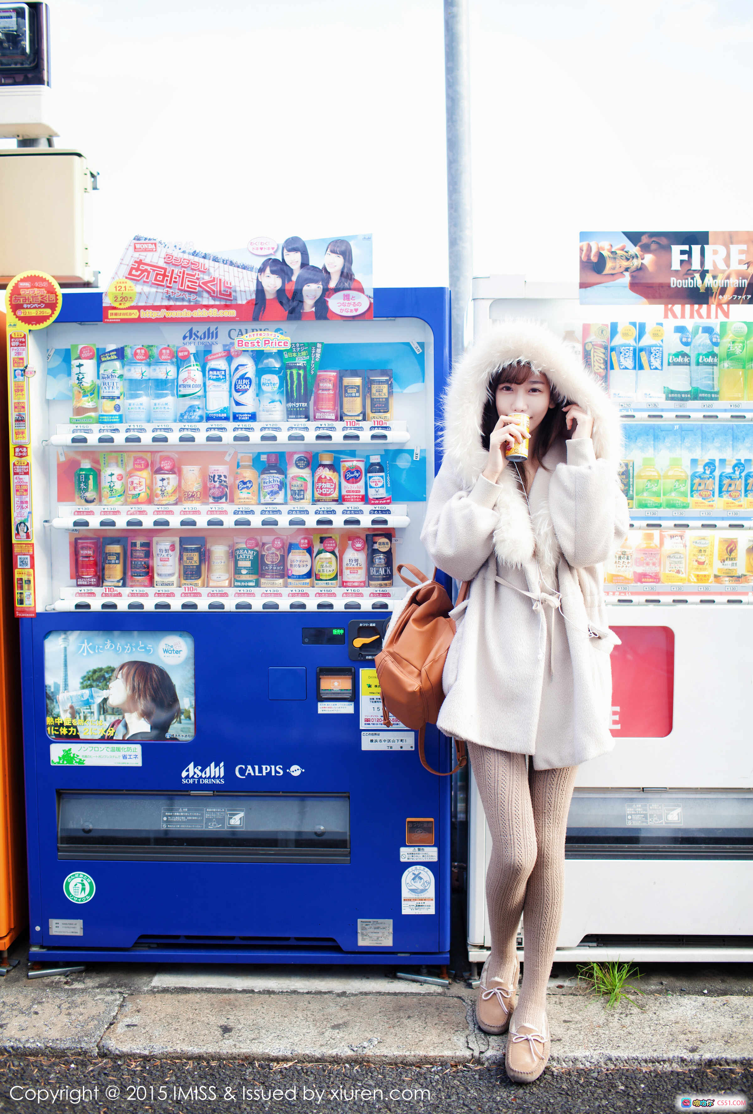 图片[7] - 陈潇街拍写真 | IMiss爱蜜社2015 VOL.010 | 毛领大衣温柔风 | 城市街头清新少女感 - 就要吻