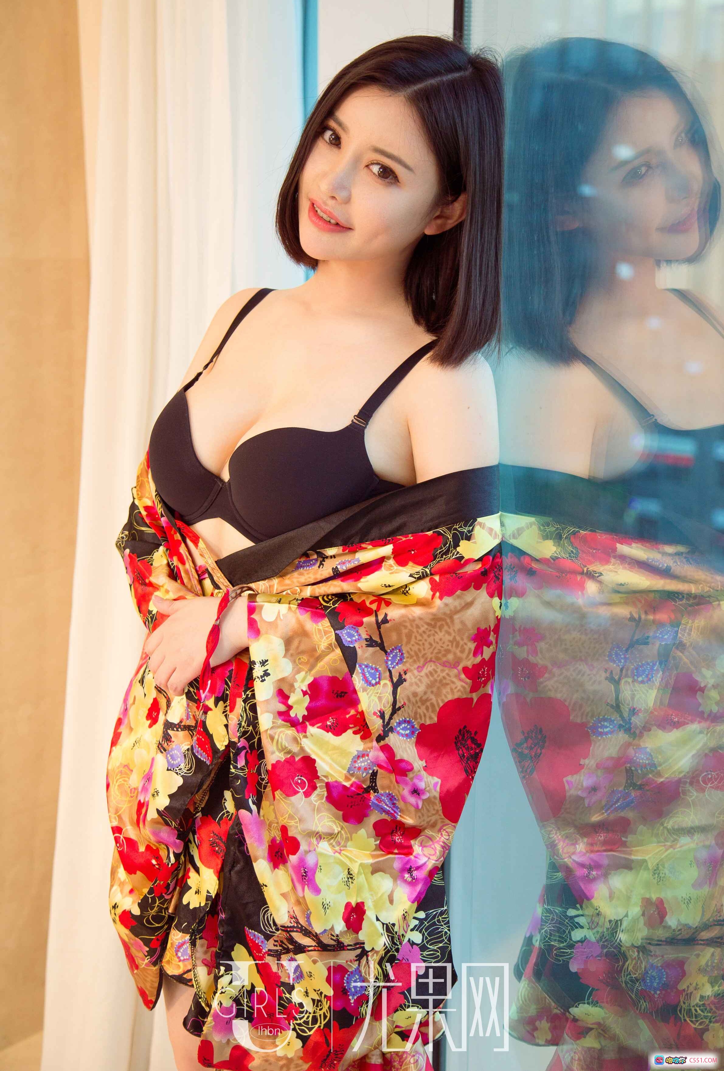 图片[7] - 夏雨桐黑丝蕾丝内衣写真 – Ugirls尤果网2017性感私房照 - 就要吻