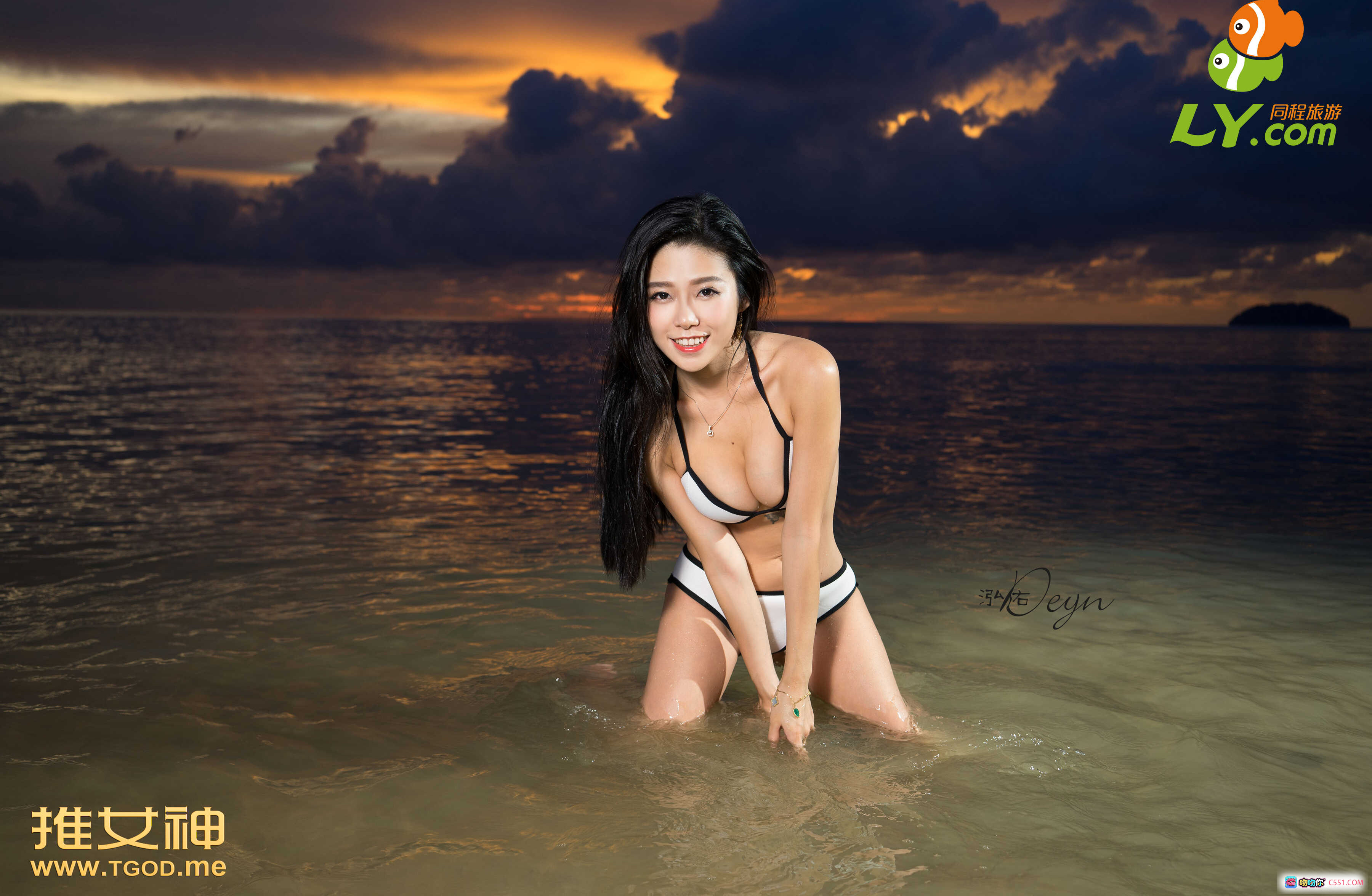 图片[7] - TGOD推女神2014沙巴写真合集 | 粉色花卉浴袍户外绿植背景 | 优雅侧颜闭眼享受自然光 | 高清57P美图收藏 - 就要吻