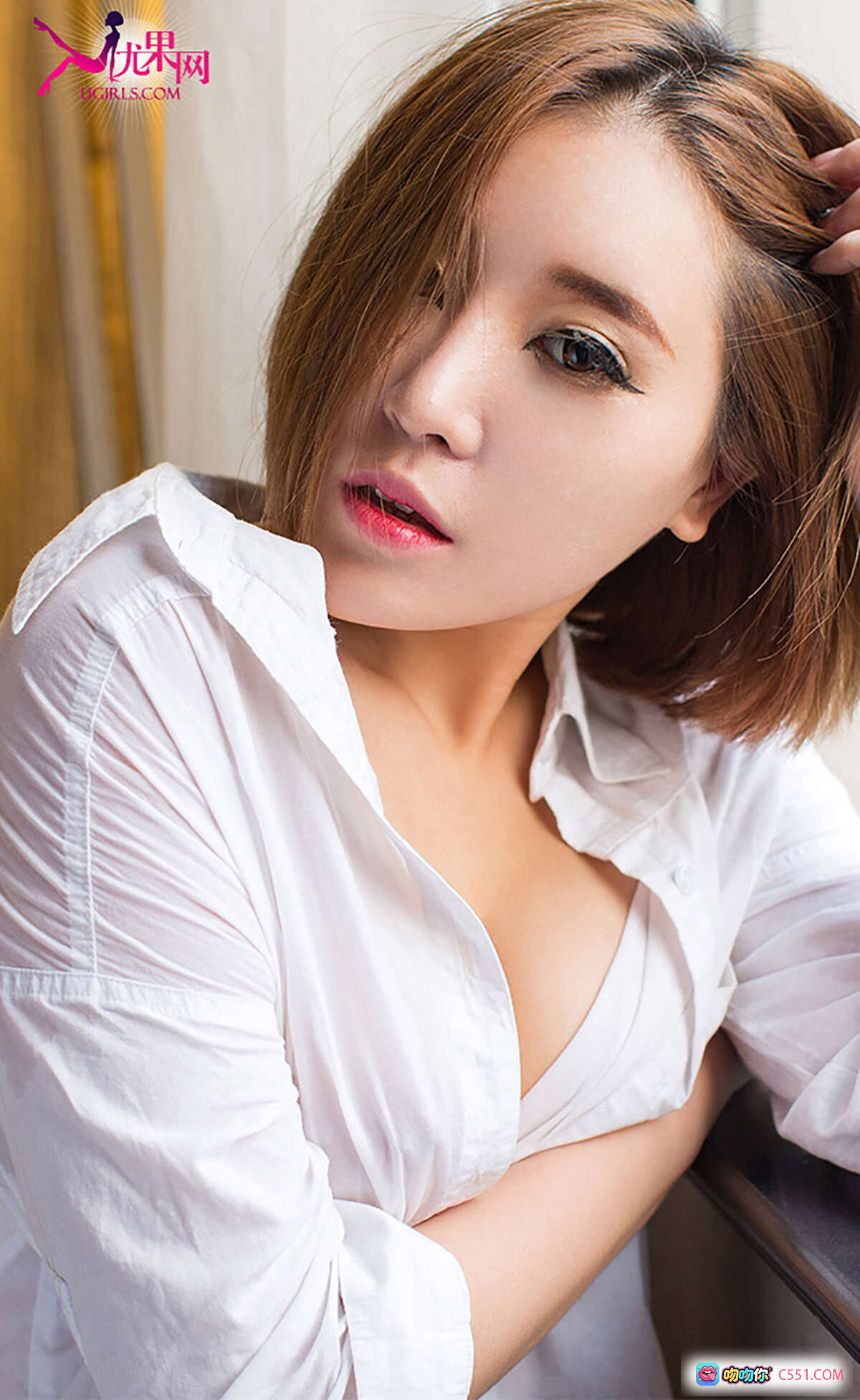 图片[4] - Ugirls尤果网爱尤物专辑2015No.061笑笑174cm平面模特肤润珠圆柔美曲线白蕾丝内衣写真Canon EOS 5D MarkIII拍摄 - 就要吻