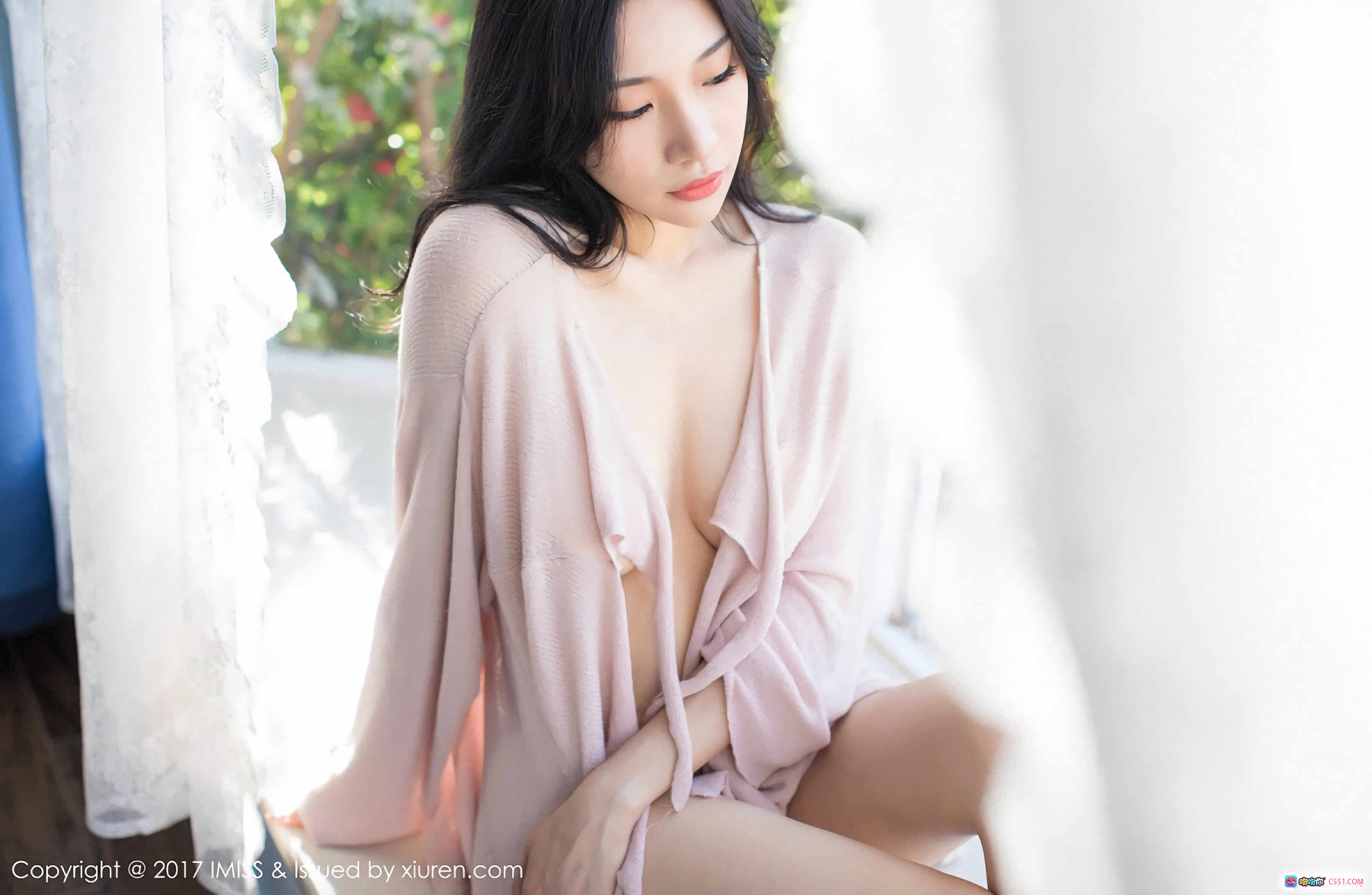 图片[3] - 小狐狸Sica窗边蕾丝睡衣写真 | IMISS爱蜜社2017 VOL.197 清新自然光柔美私房照 - 就要吻