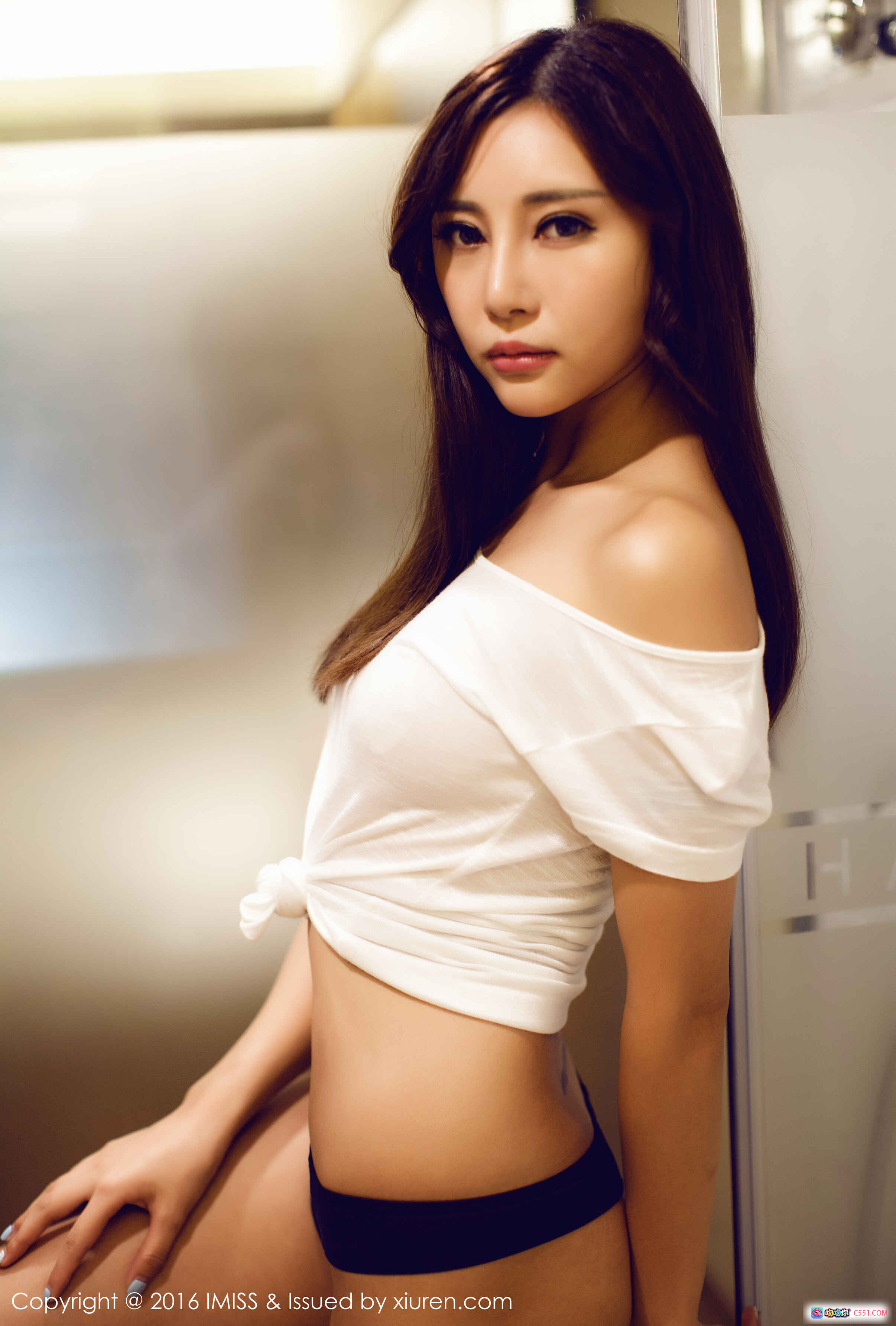 图片[8] - IMiss爱蜜社乐乐Mango浴室写真 白T黑内搭性感私房照 2016年1月29日VOL.064高清图集 - 就要吻