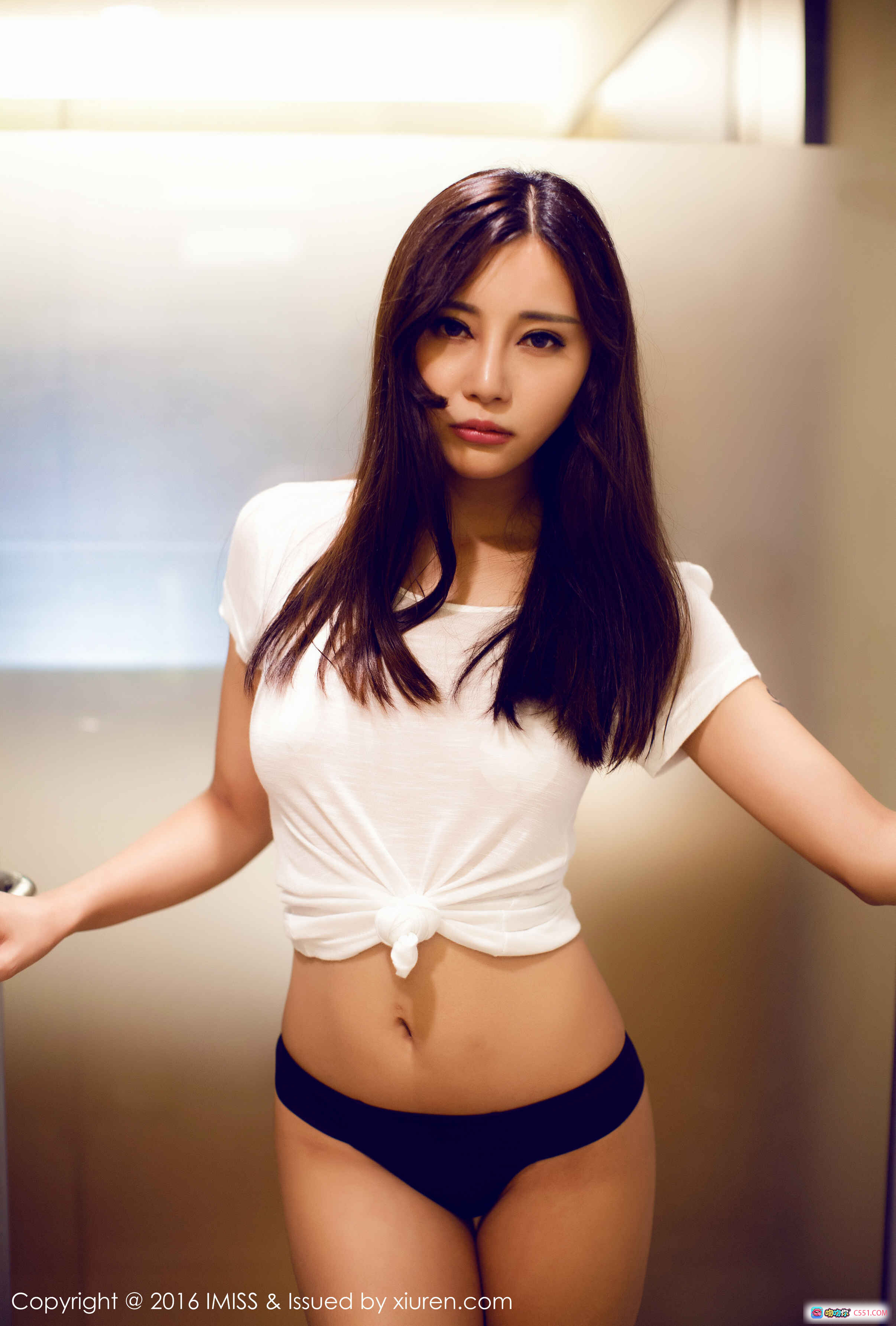 图片[7] - IMiss爱蜜社乐乐Mango浴室写真 白T黑内搭性感私房照 2016年1月29日VOL.064高清图集 - 就要吻