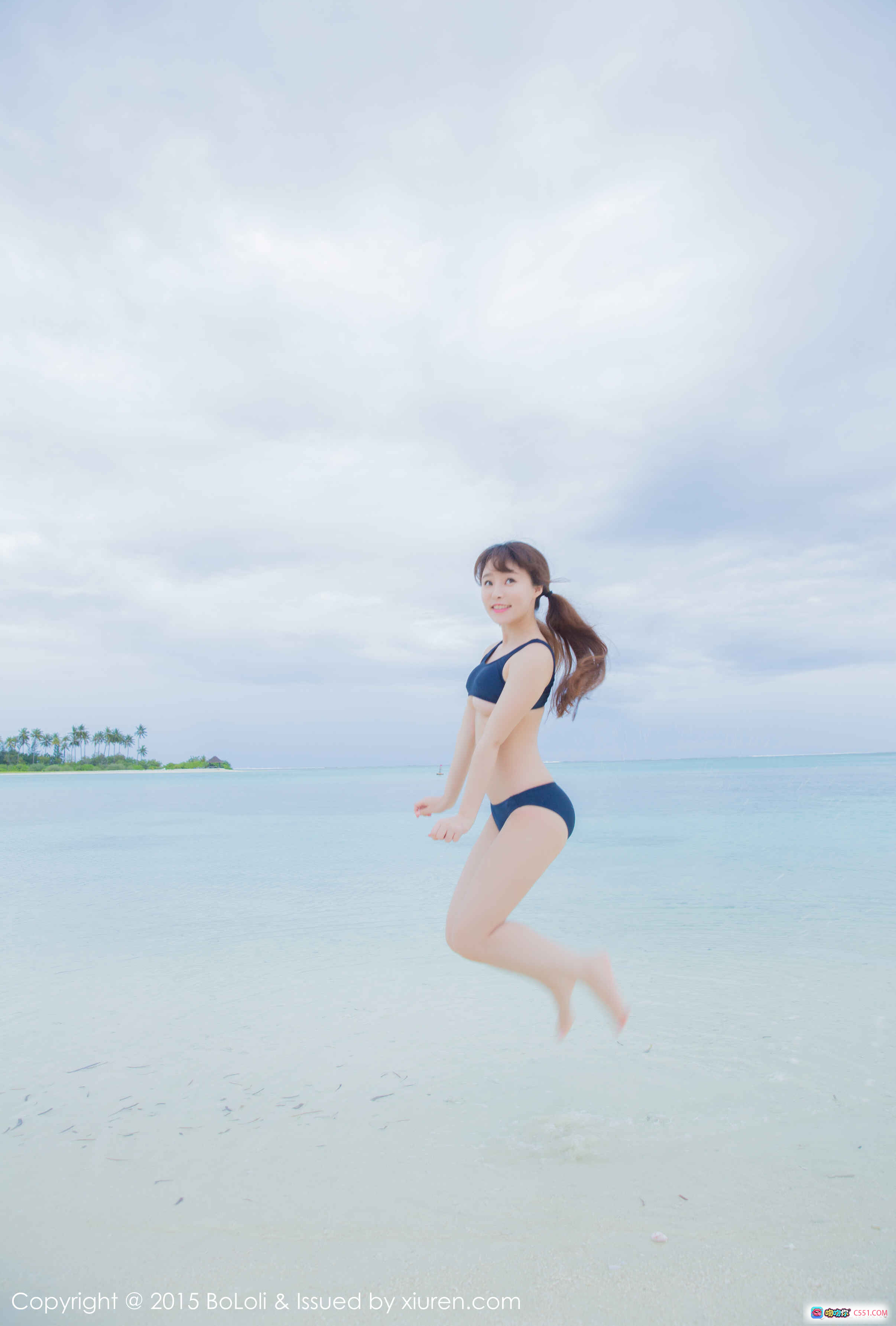 图片[5] - 柳侑绮Sevenbaby海滩比基尼写真 | BoLoli波萝社Vol.044清新甜美少女风泳装大片 - 就要吻