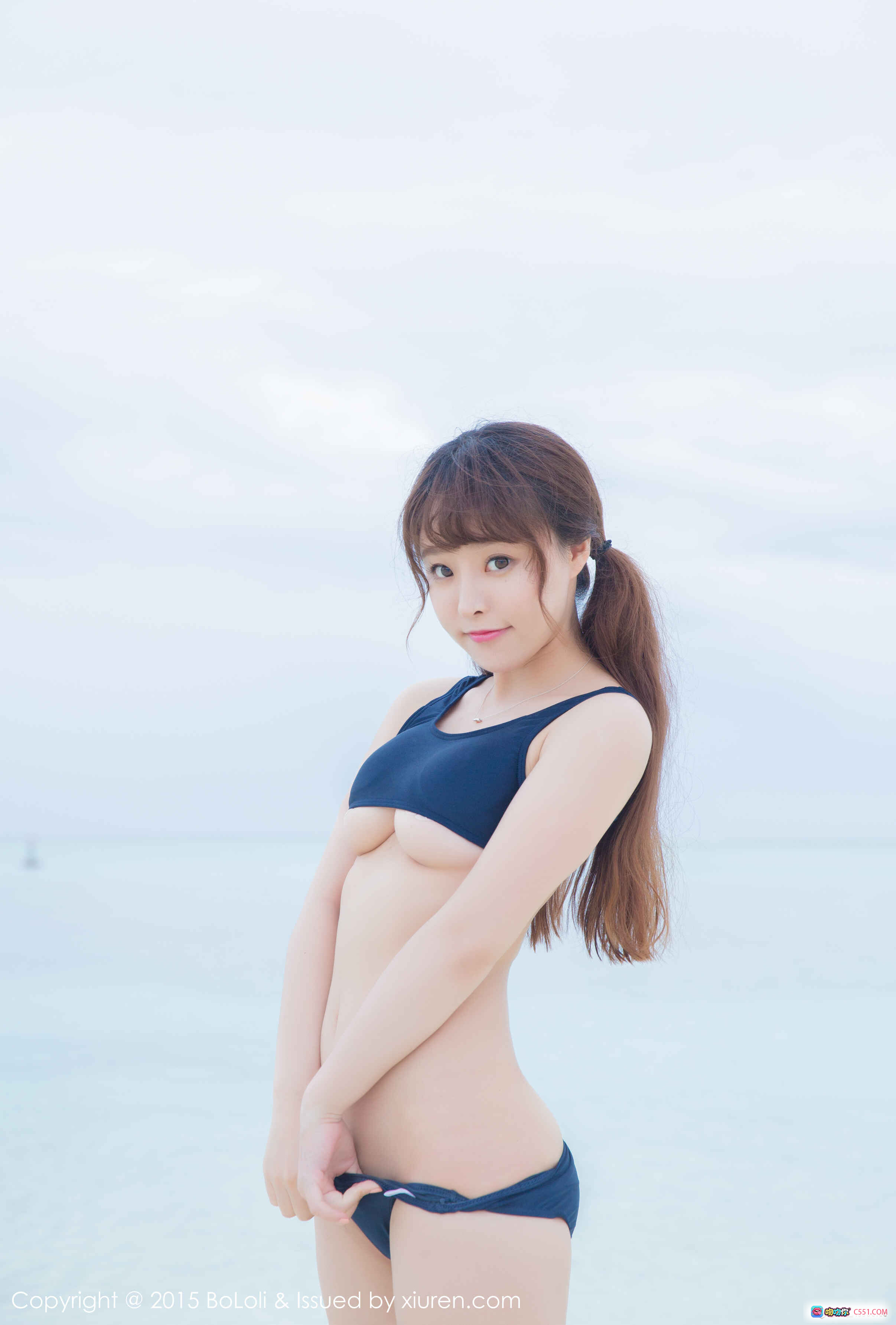 图片[9] - 柳侑绮Sevenbaby海滩比基尼写真 | BoLoli波萝社Vol.044清新甜美少女风泳装大片 - 就要吻