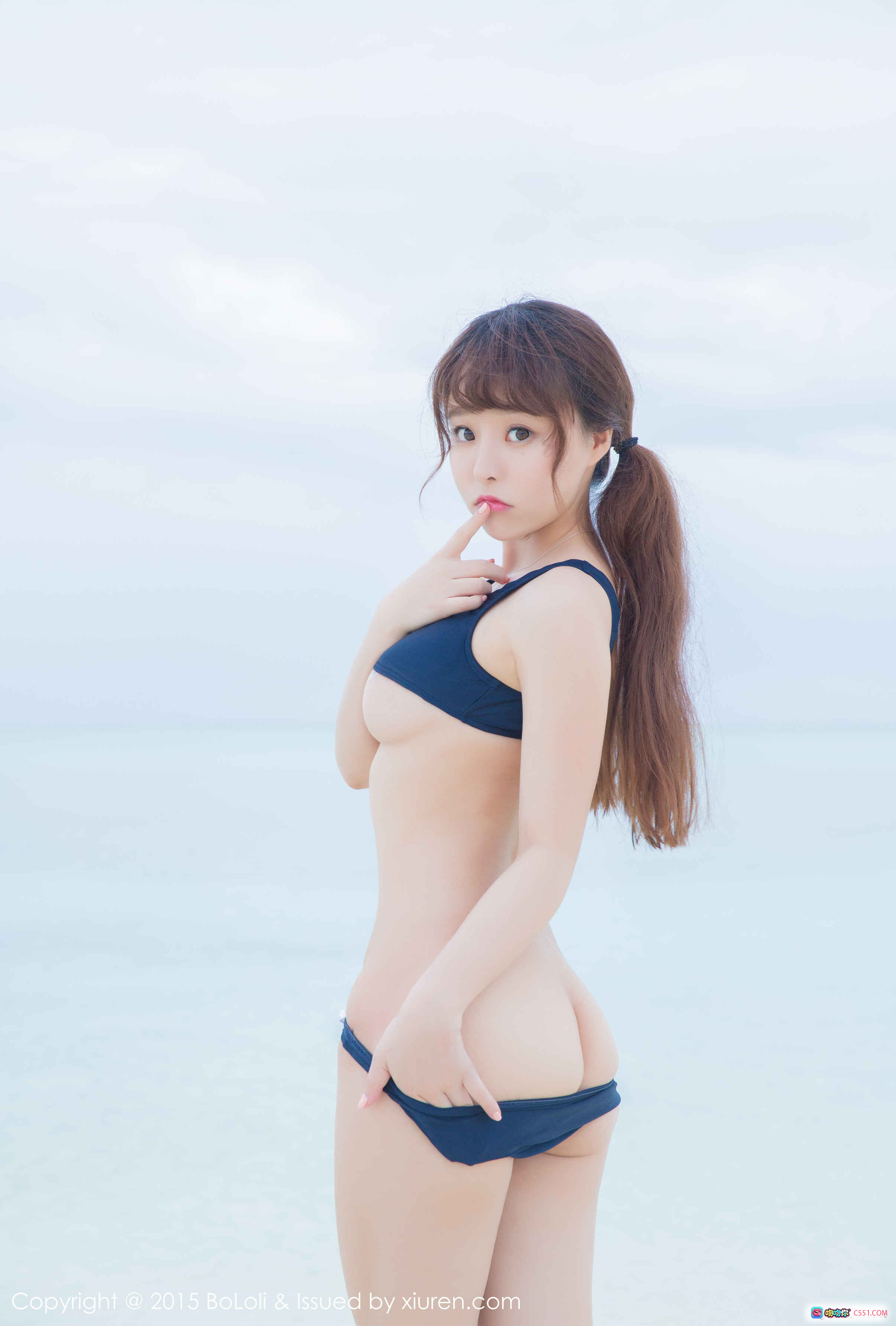 图片[6] - 柳侑绮Sevenbaby海滩比基尼写真 | BoLoli波萝社Vol.044清新甜美少女风泳装大片 - 就要吻