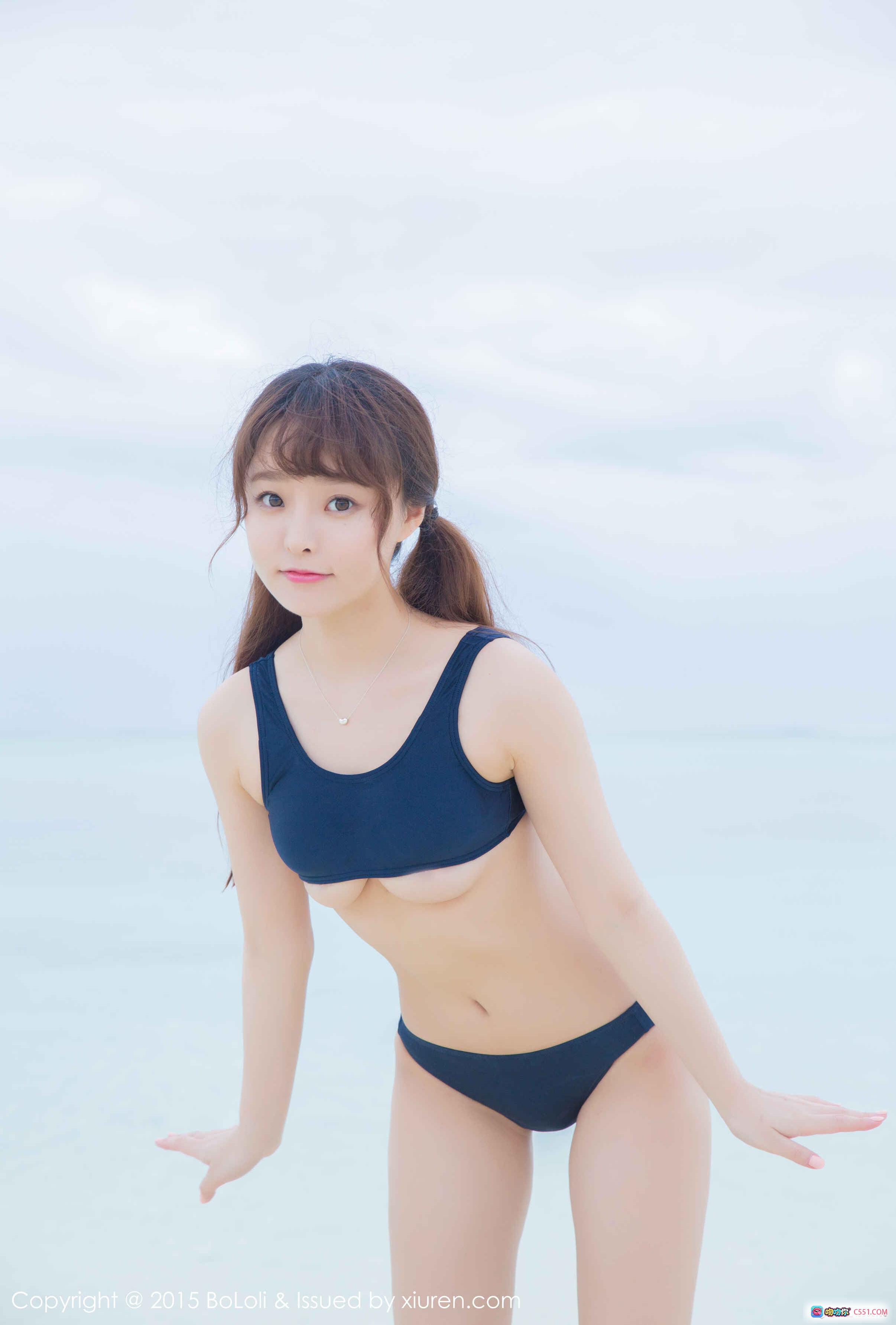图片[4] - 柳侑绮Sevenbaby海滩比基尼写真 | BoLoli波萝社Vol.044清新甜美少女风泳装大片 - 就要吻