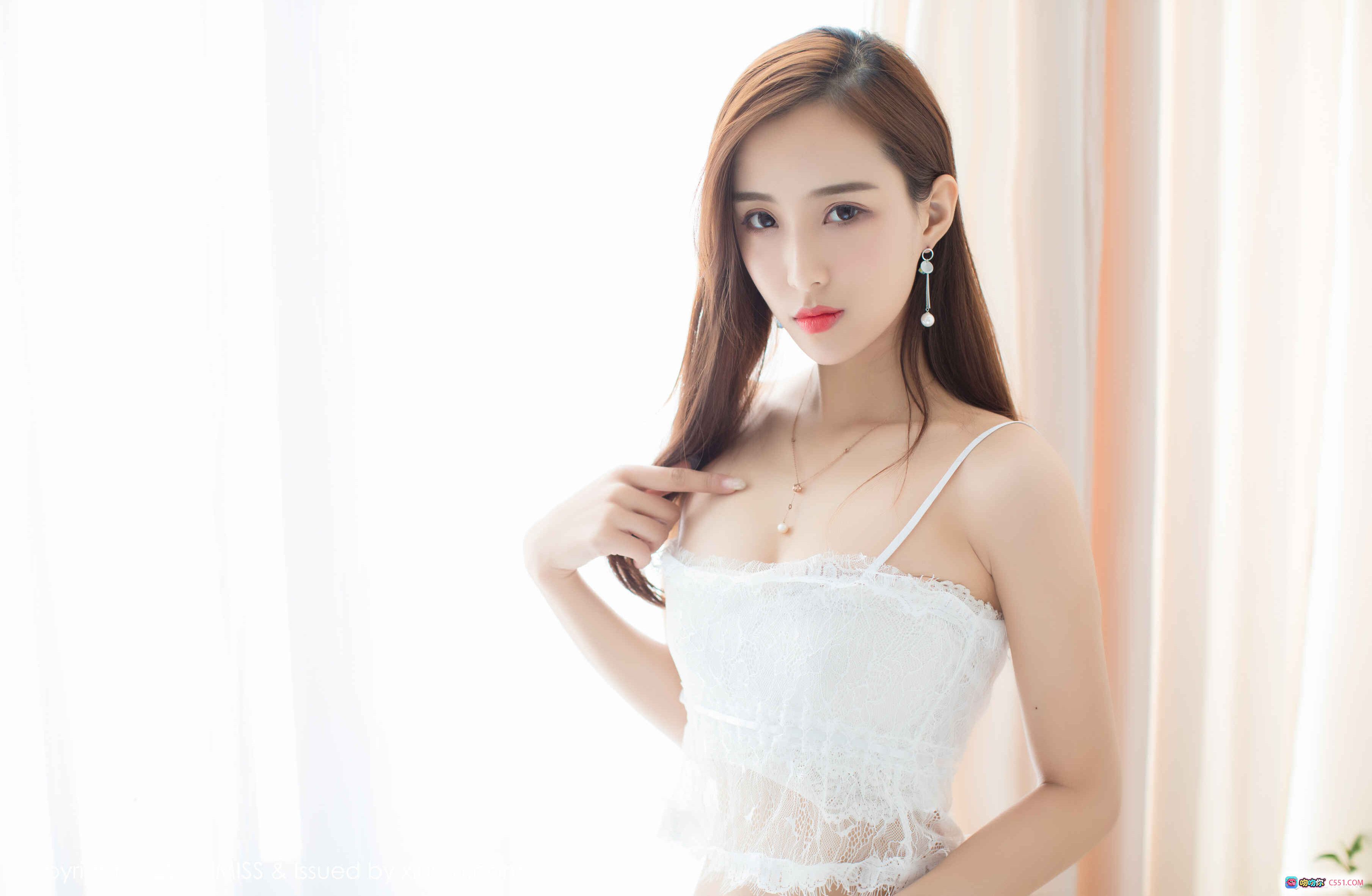 图片[3] - IMiss爱蜜社2018.02.11 VOL.217猫宝 白色蕾丝内衣写真 清新甜美居家风 优雅坐姿 窗边柔光摄影 44张高清图集 - 就要吻