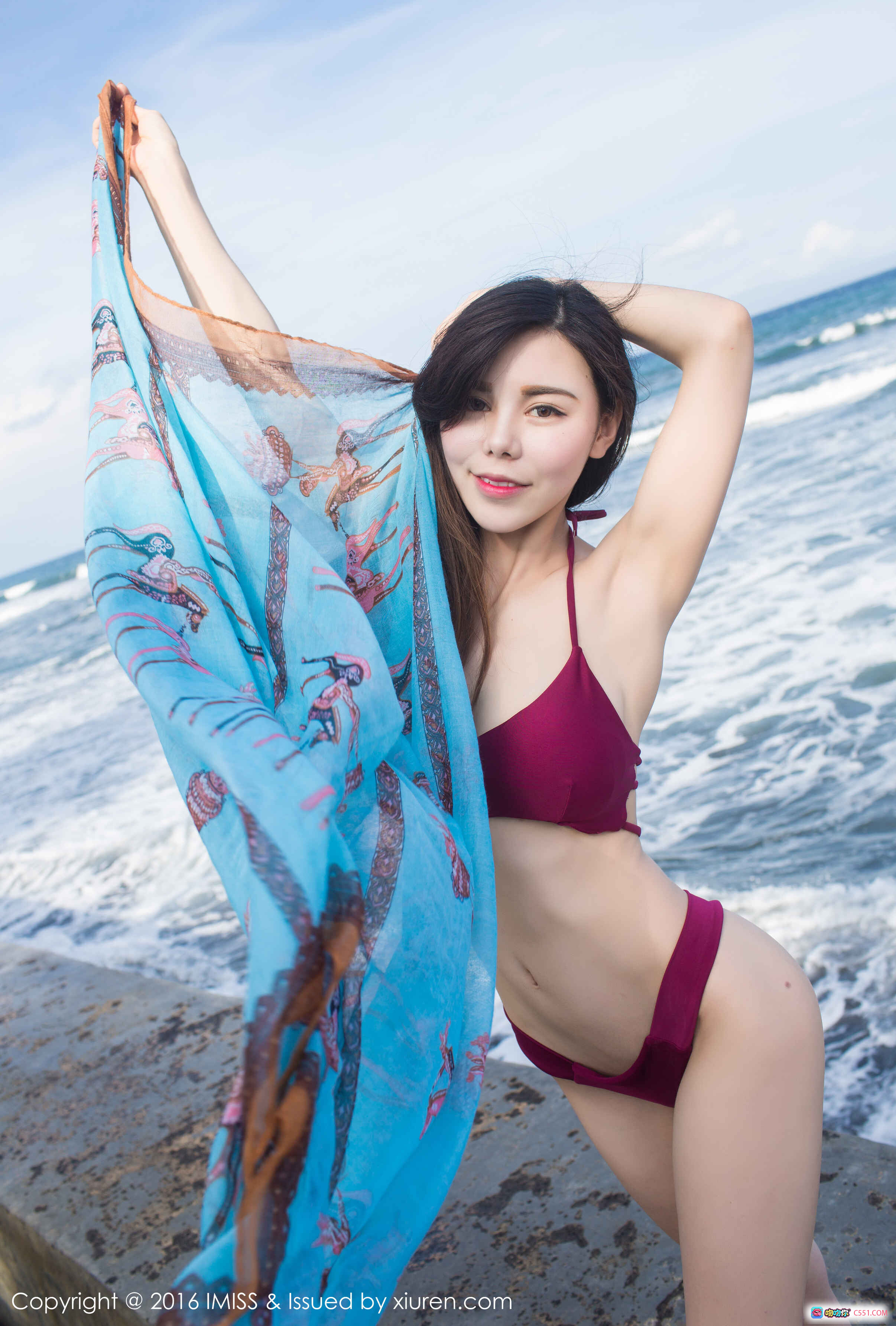 图片[5] - 沈佳熹黑色比基尼泳装写真 | IMiss爱蜜社2016 VOL.109 | 热带度假风性感美拍 - 就要吻