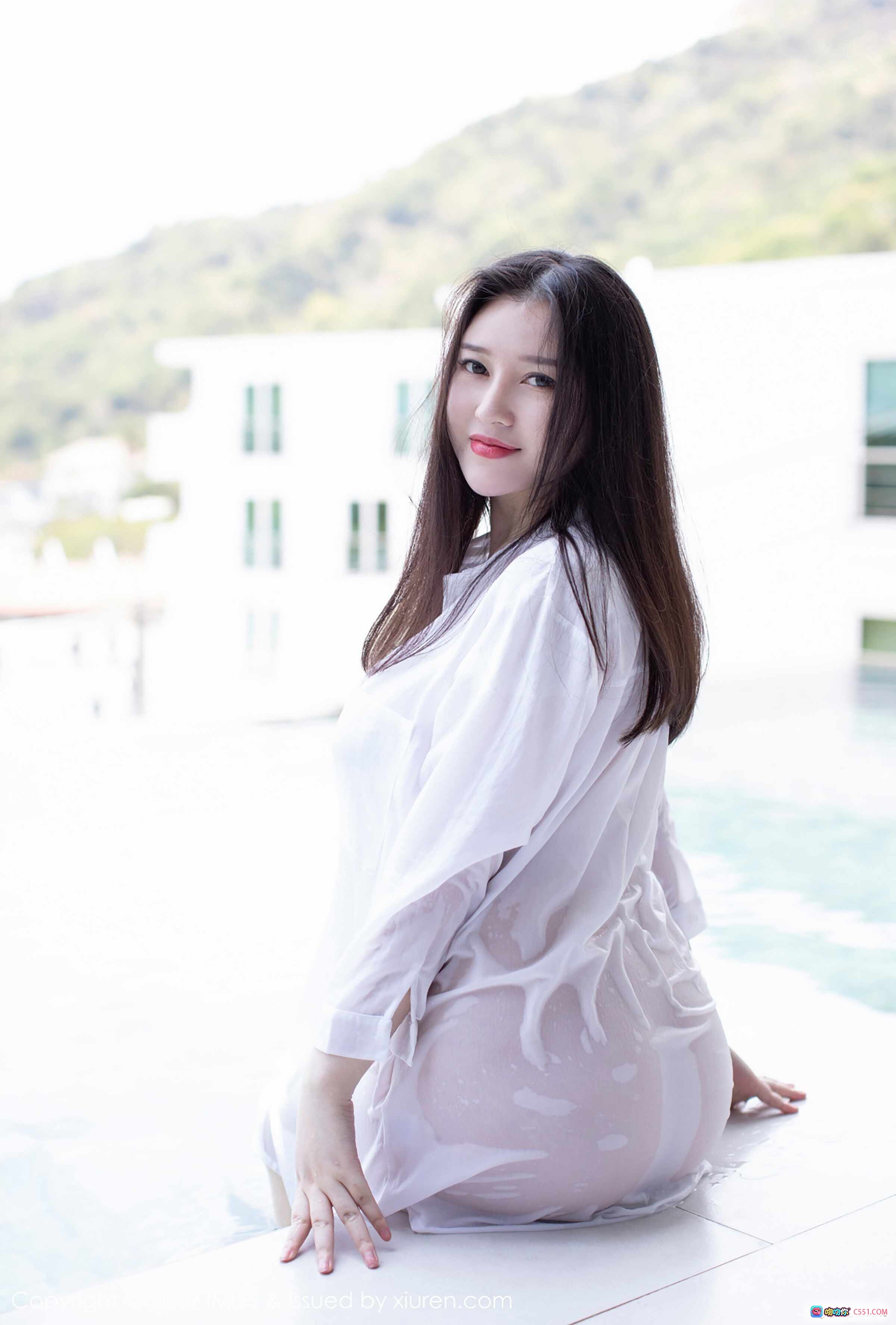 图片[4] - 恩一性感写真 | 黑丝美腿 | 丝绒抹胸 | 浴室私房 | IMiss爱蜜社2019 VOL.335 - 就要吻