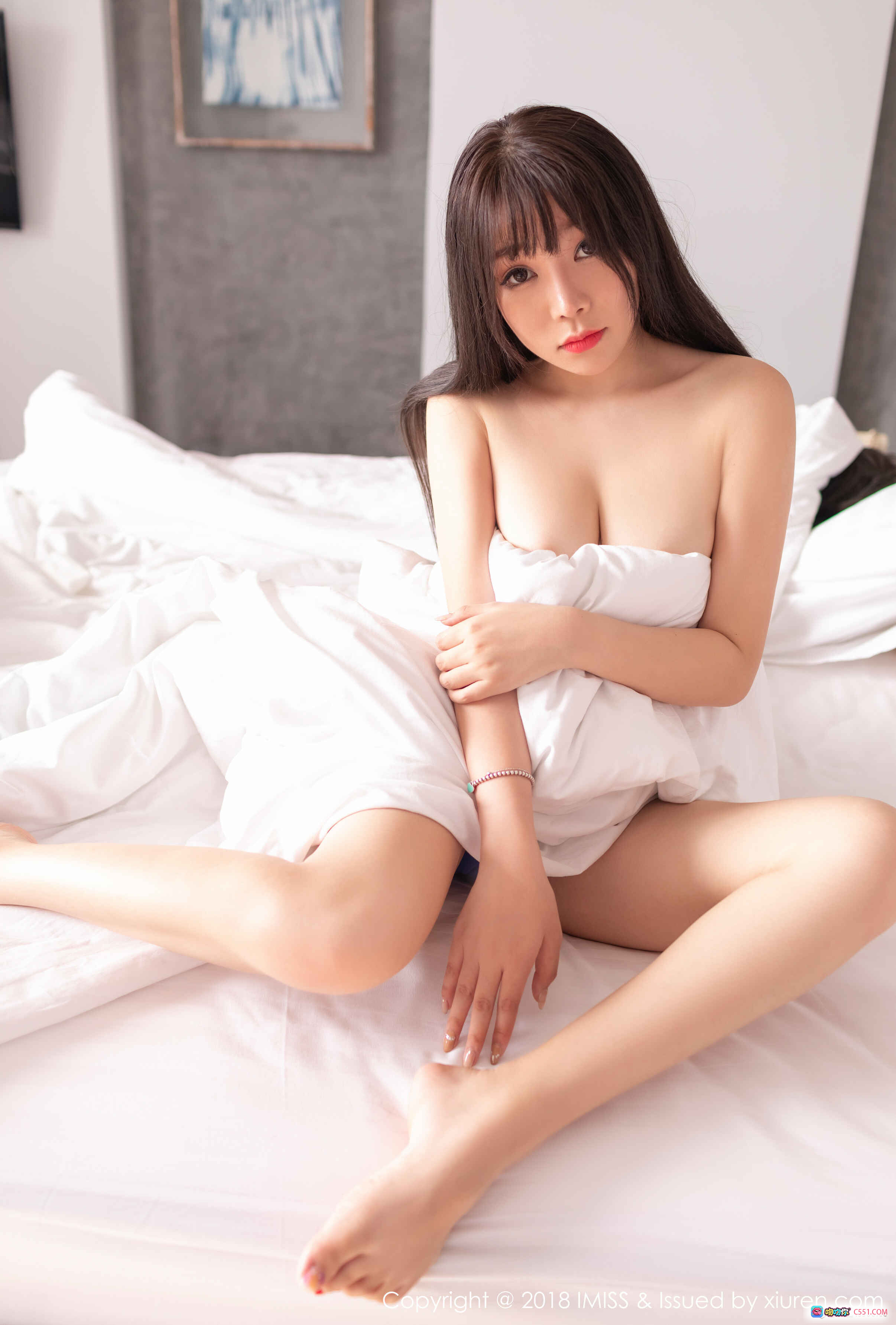 图片[4] - 芝芝Booty性感写真 | 黑色透视内衣+蓝色内裤 | IMiss爱蜜社2018 VOL.312 | 时尚私房美臀摄影 - 就要吻