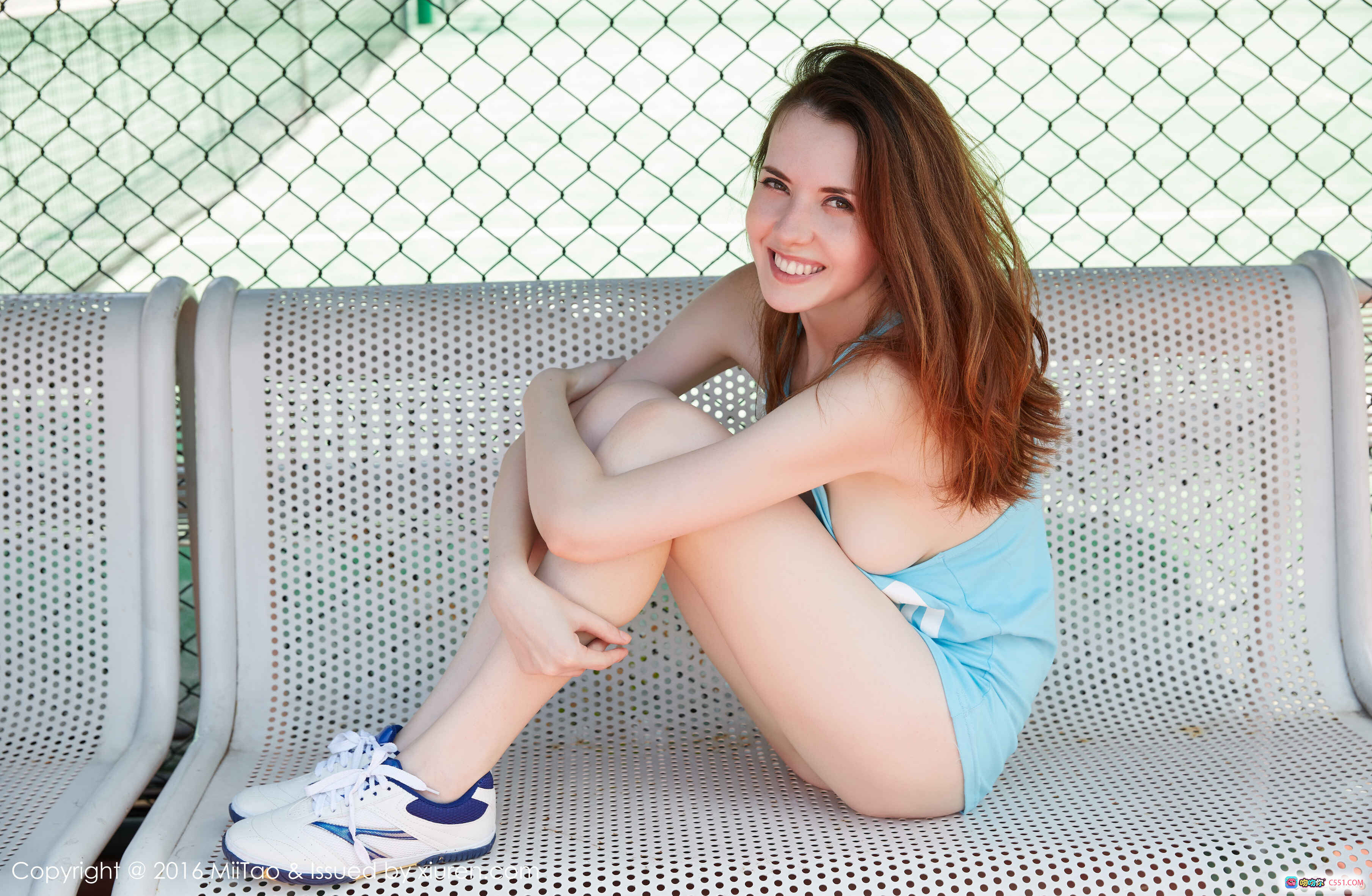 图片[10] - MiiTao蜜桃社2016.09.09 Vol.032 Rola 穿蓝色运动连衣裙户外网球场写真 65张高清图集 - 就要吻