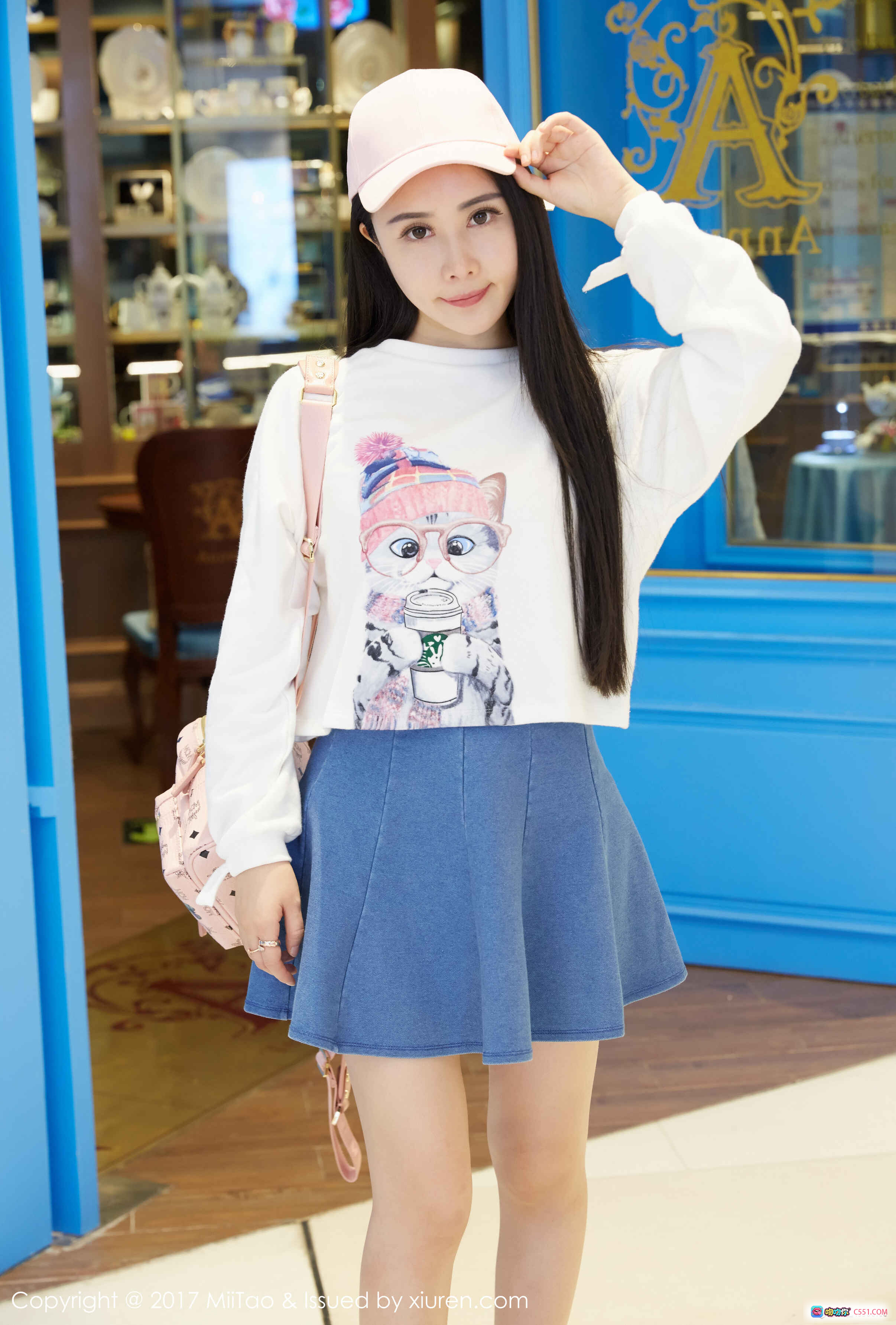 图片[6] - 萱萱Cecilia白衫牛仔裤阳台侧颜长发写真 | MiiTao蜜桃社2017 Vol.084高清美图 - 就要吻