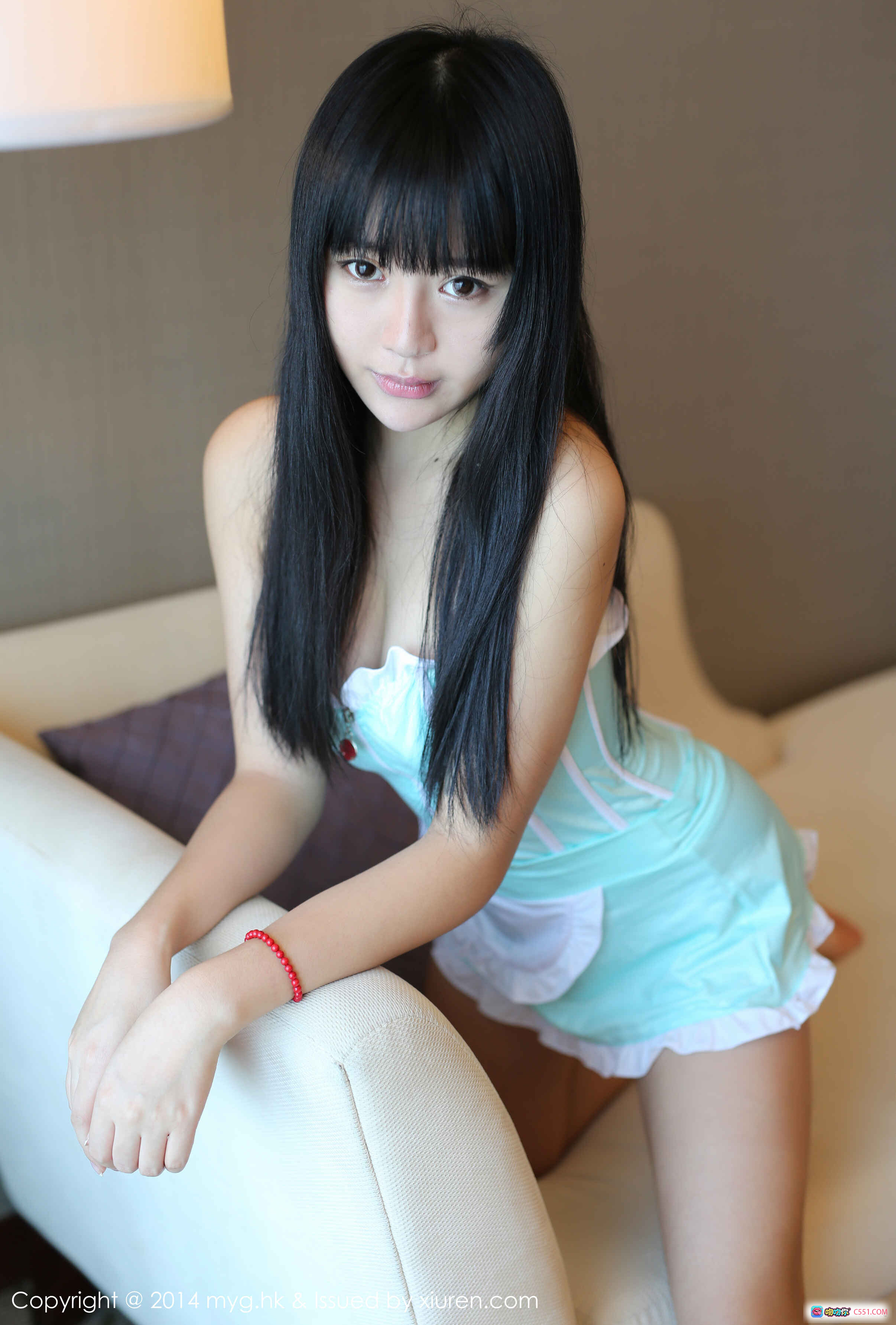 图片[2] - MyGirl美媛馆Vol.075八宝icey海边岩石写真 黑色网纱上衣迷彩短裙渔网袜性感造型 - 就要吻