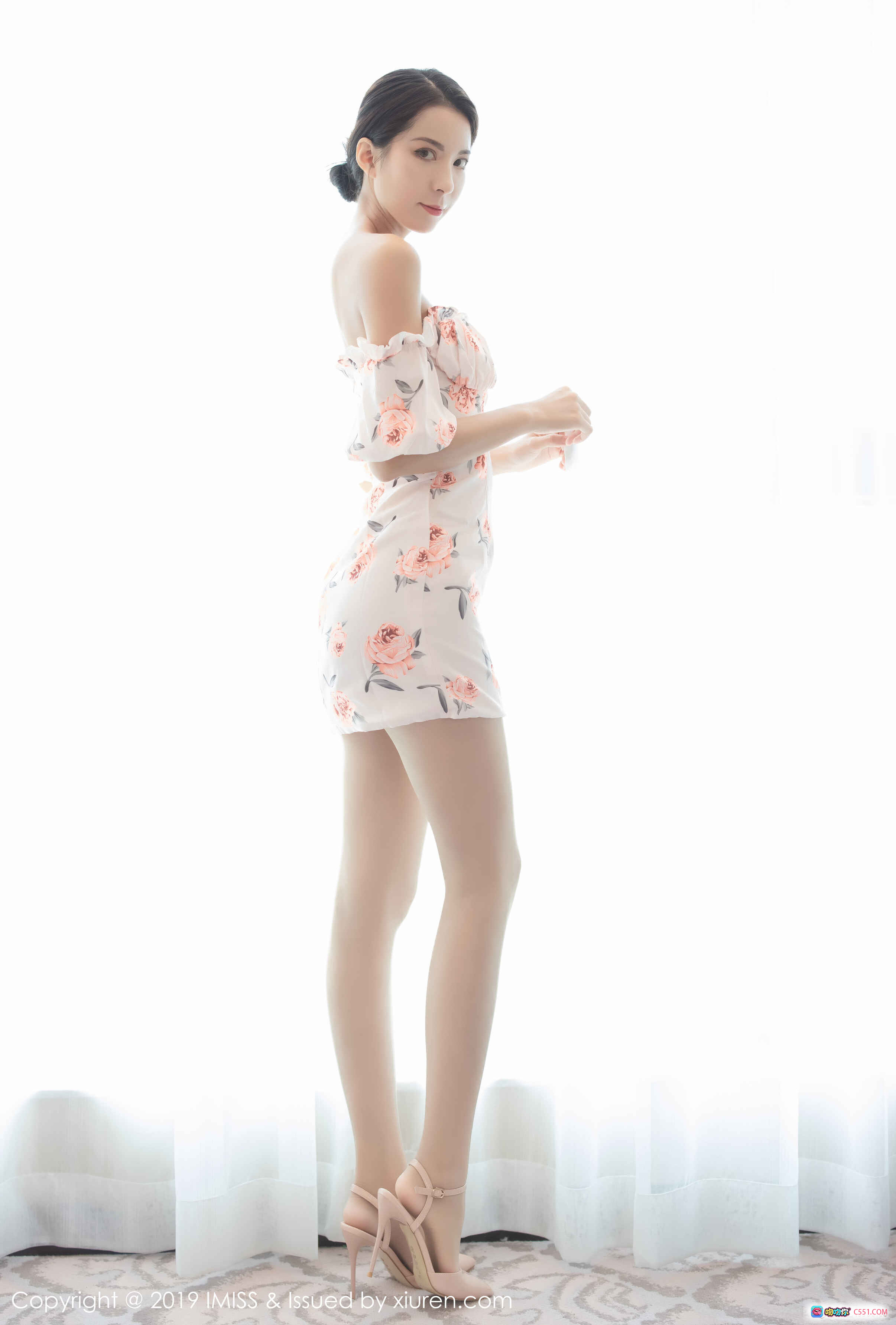 图片[6] - IMiss爱蜜社2019.12.12 VOL.416 Carry 优雅花裙侧颜写真 48图高清美拍 - 就要吻
