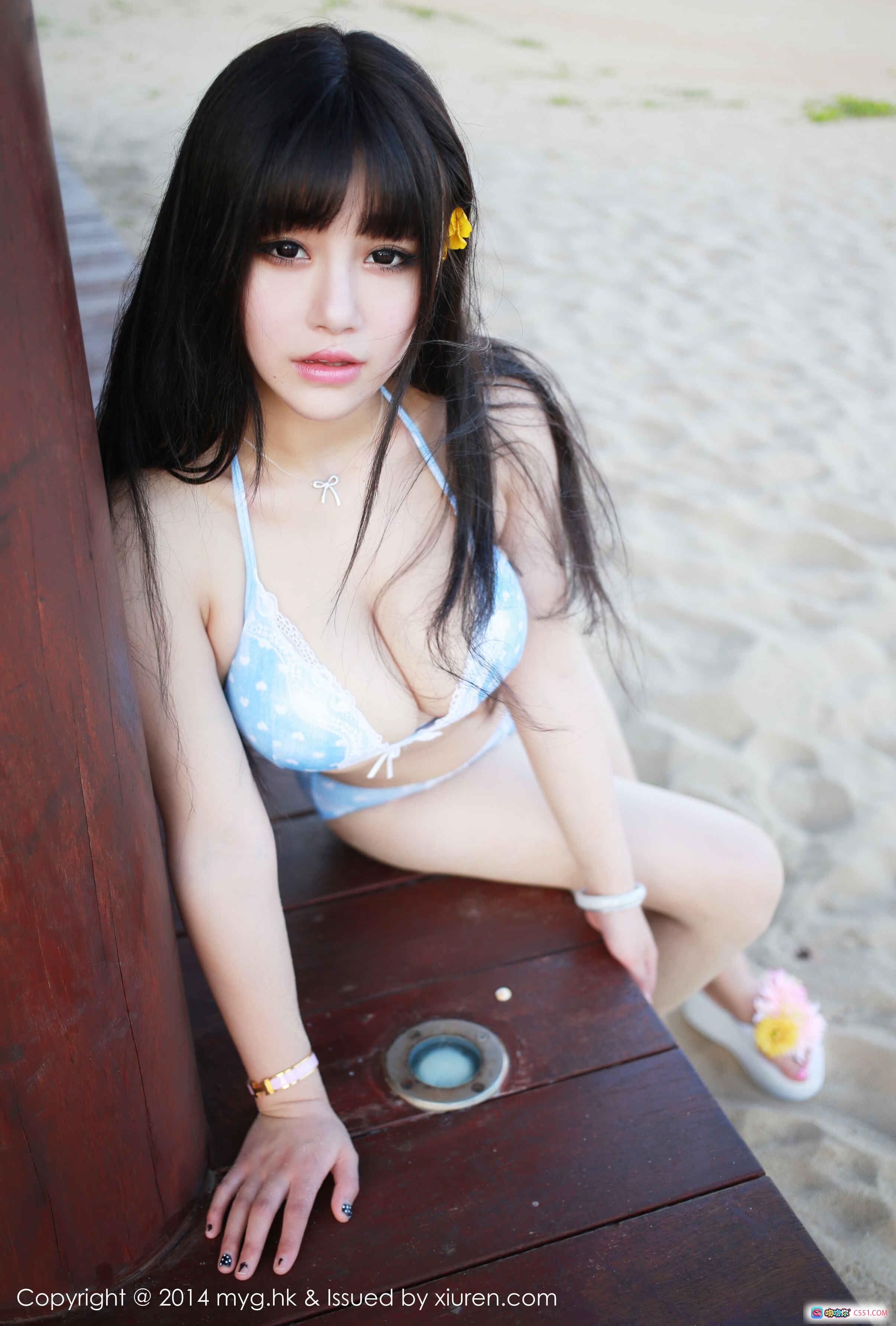 图片[9] - MyGirl美媛馆Barbie可儿2014.08.17 Vol.013 粉色蕾丝花边内衣写真 甜美黑发少女户外私房摄影 - 就要吻