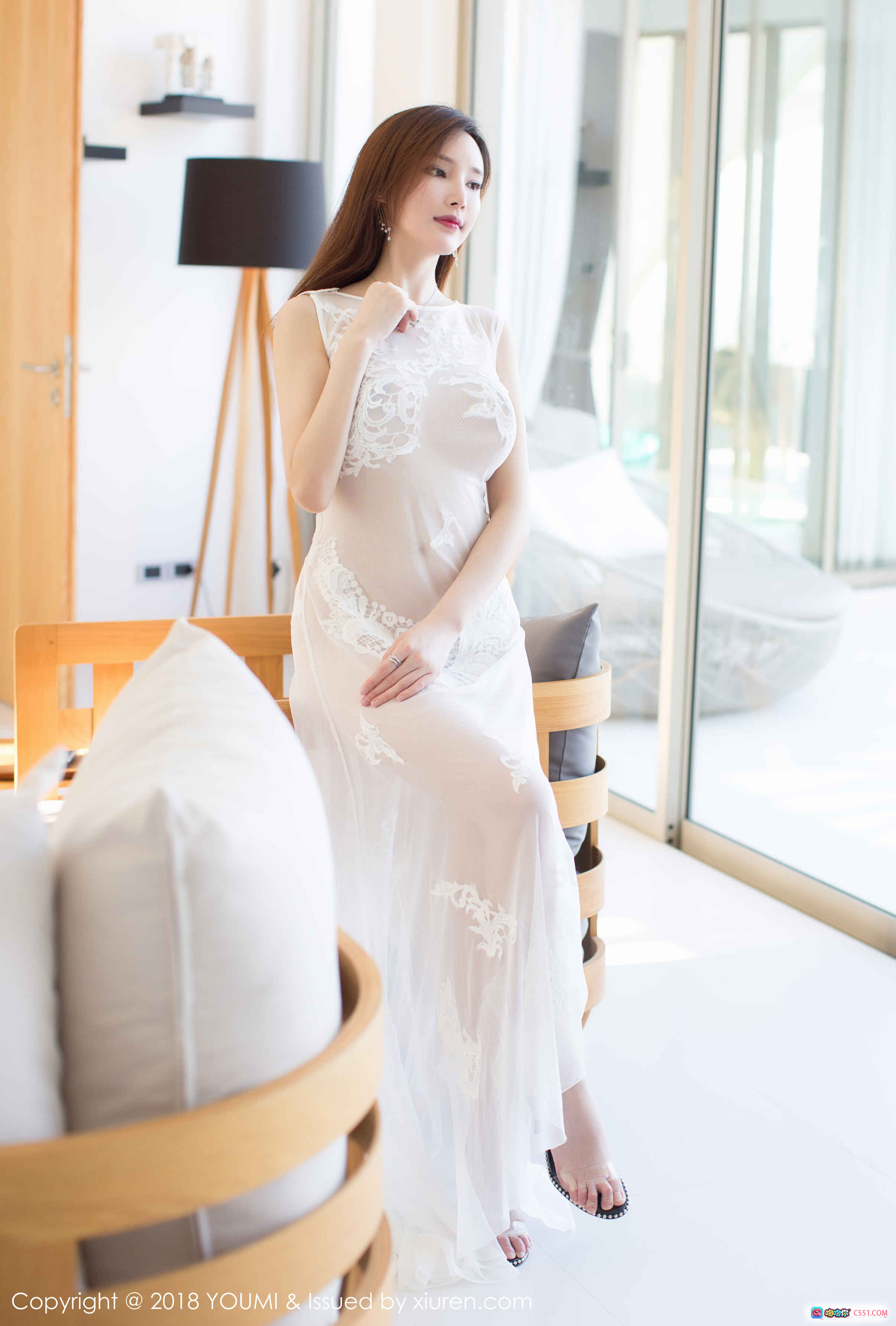 图片[9] - YouMi尤蜜荟2018.06.08 Vol.173 黑色比基尼泳装美女海边木桩写真 48P高清图集 - 就要吻