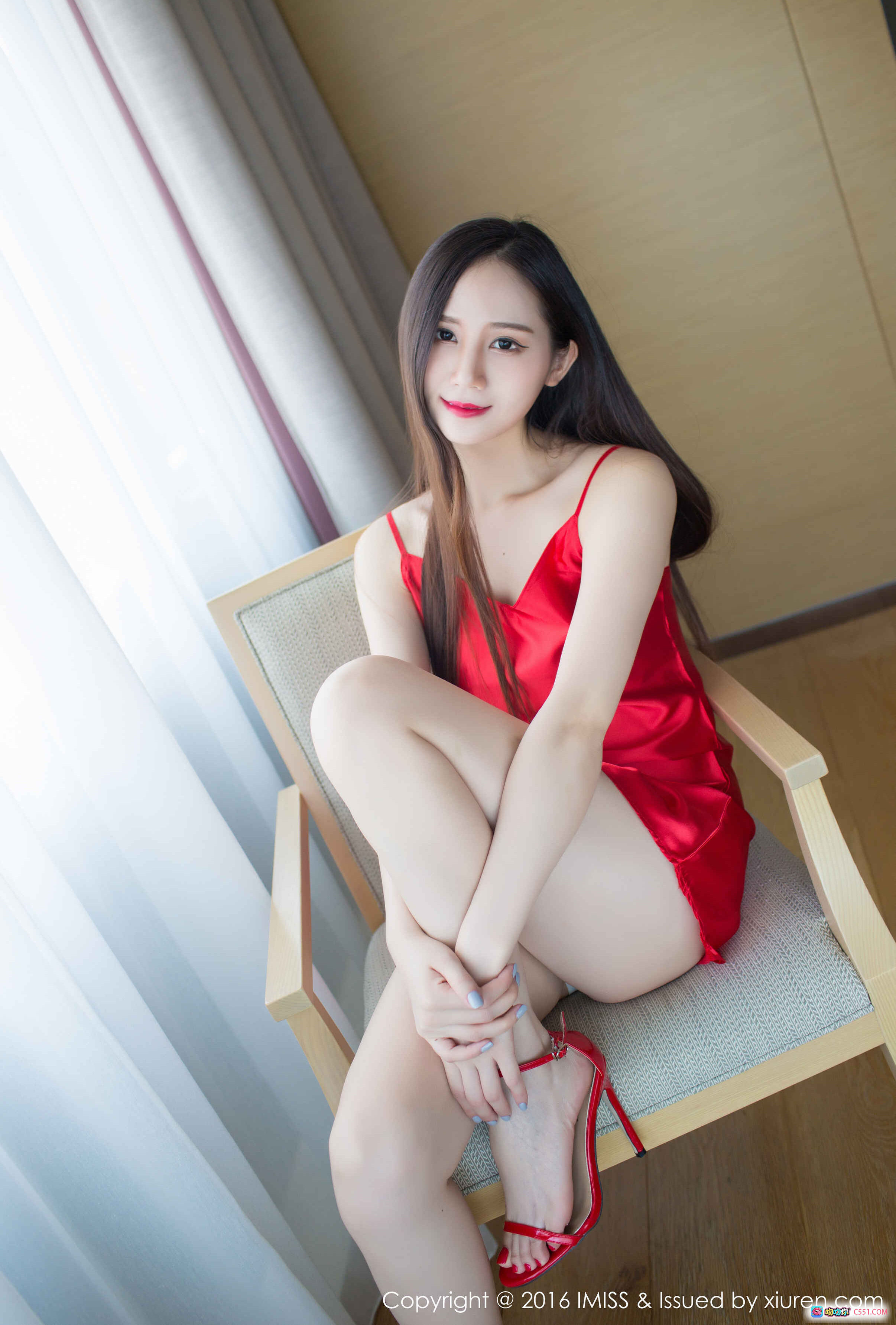 图片[6] - IMiss爱蜜社SISY思红色吊带裙性感写真_2016年9月1日VOL.124高清私房美图 - 就要吻