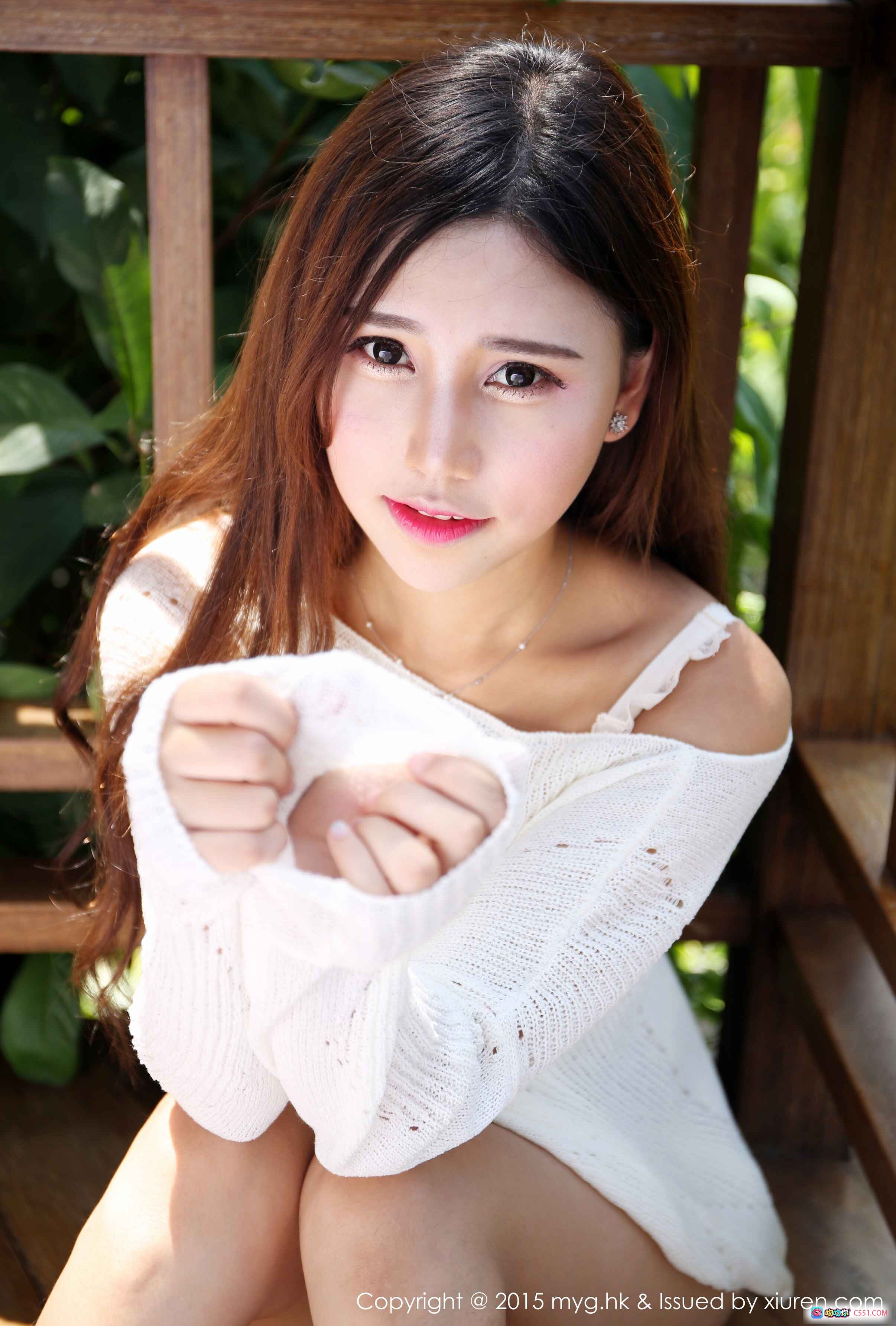 图片[9] - MyGirl美媛馆Vol.160 Milk楚楚 白色毛衣长腿少女 木质阳台自然光写真 64P高清美图 - 就要吻
