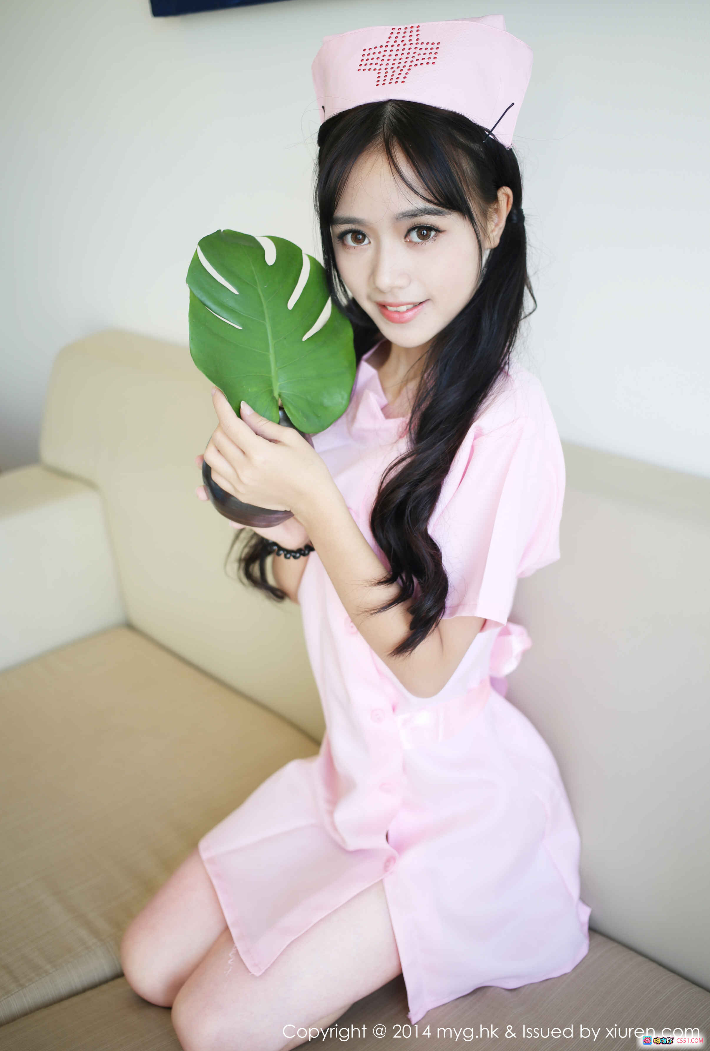 图片[6] - MyGirl美媛馆Vol.086 Toro羽住粉色护士装写真 甜美长发性感私房照 2014年12月27日发布 - 就要吻