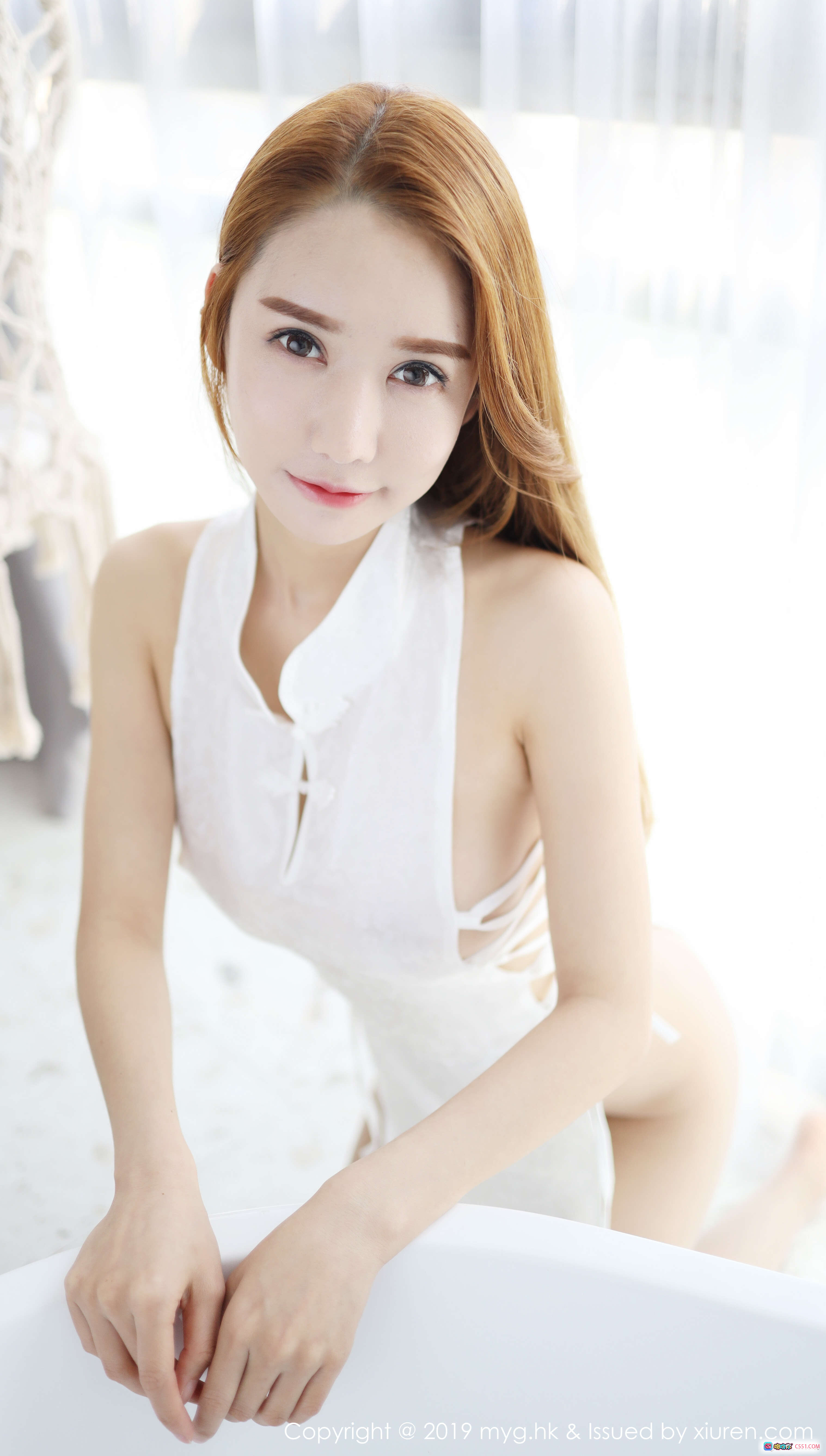 图片[1] - 小樱baby白裙写真 | MyGirl美媛馆2019.11.11 Vol.405 | 清新甜美私房照 | 40+张高清美图 - 就要吻